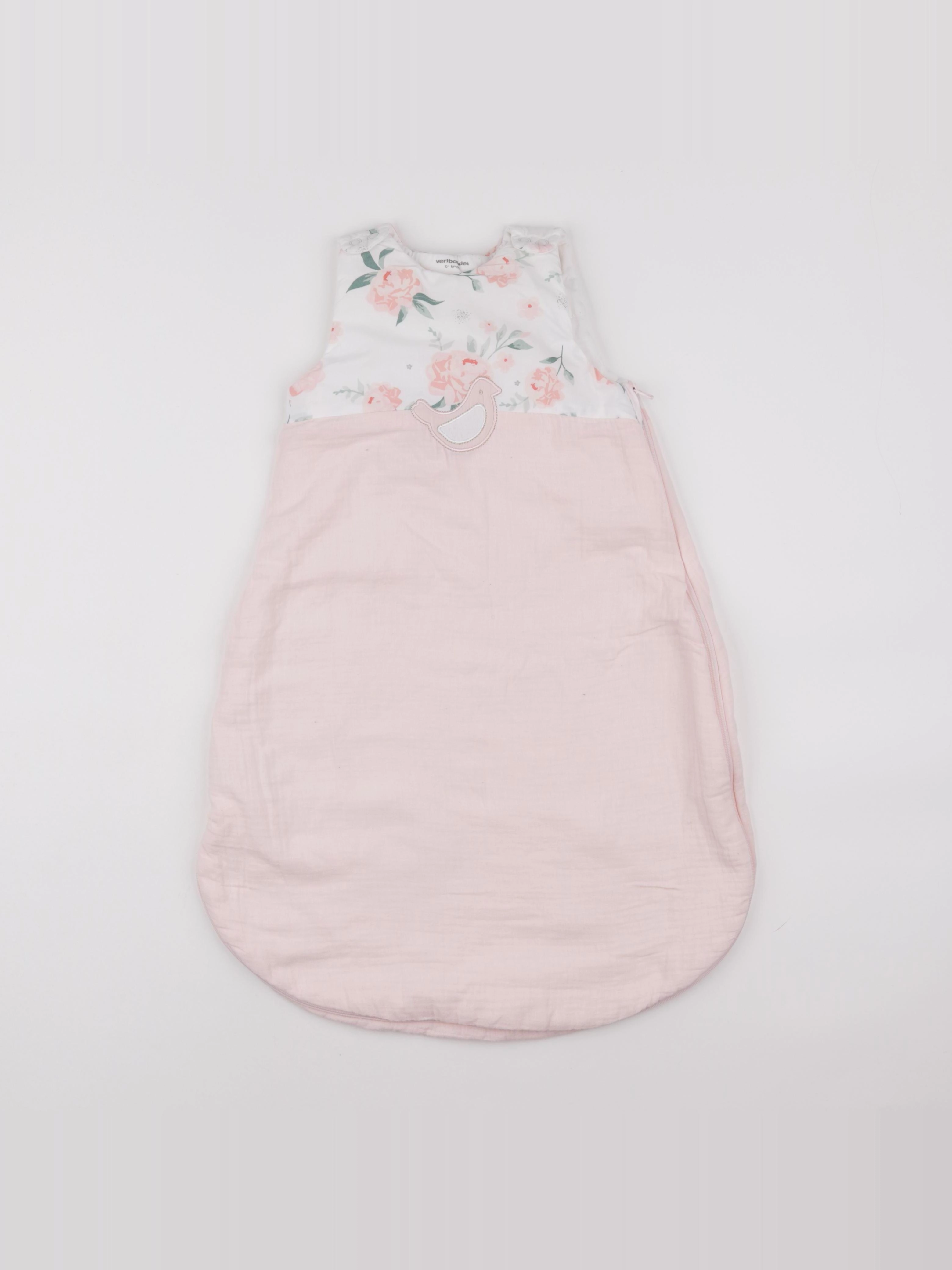 Vertbaudet - gigoteuse rose - 0/6 mois