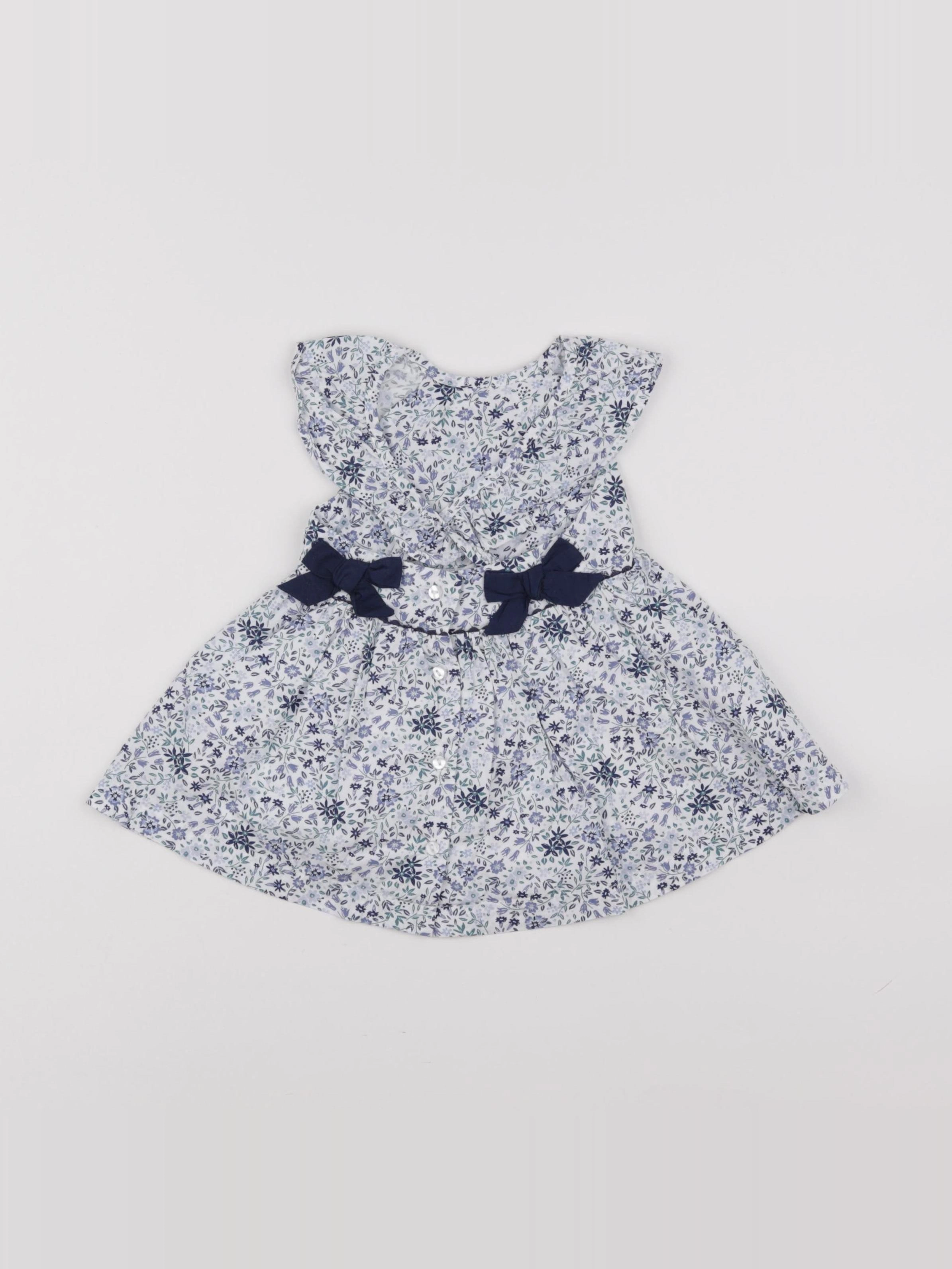 Vertbaudet - robe bleu - 6 mois