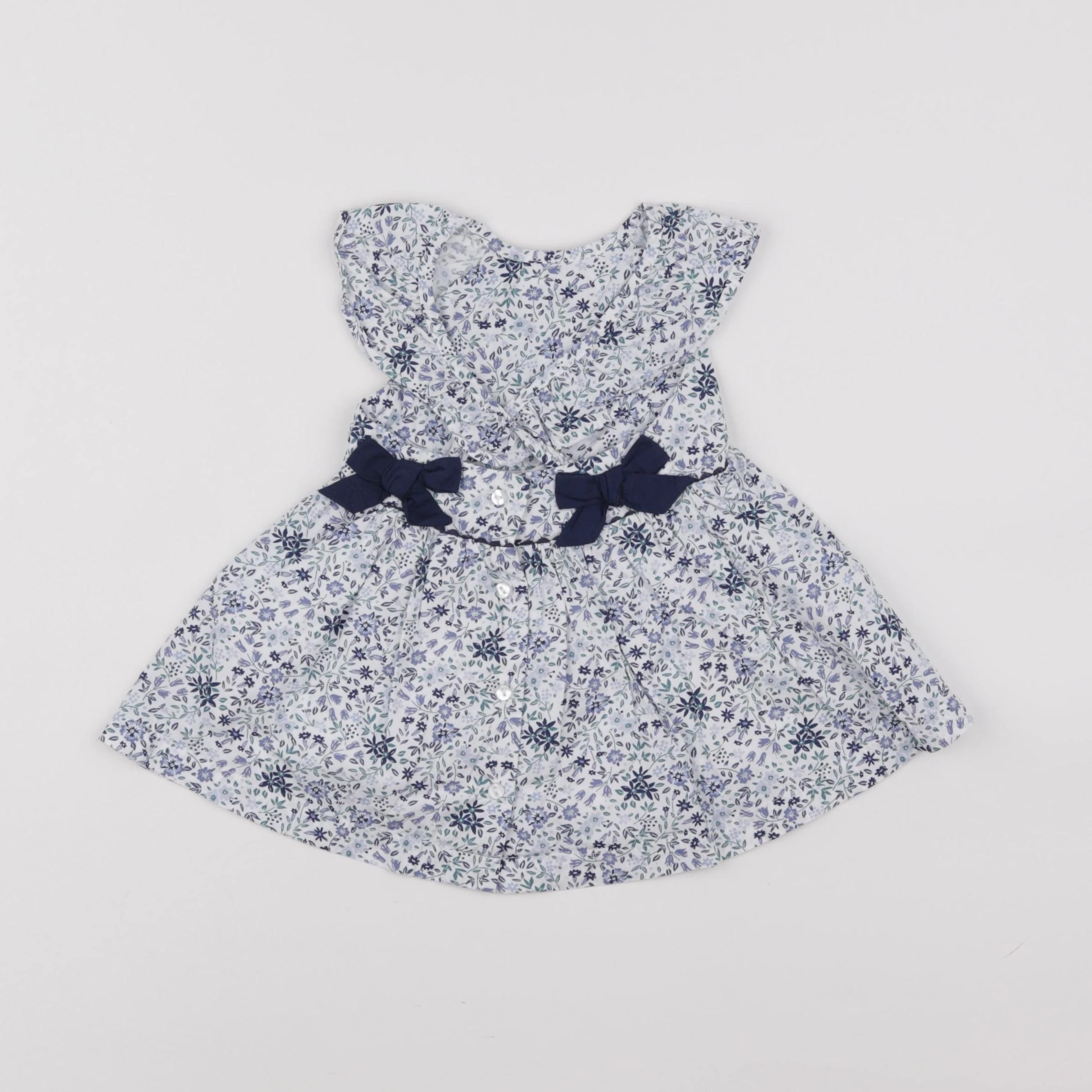 Vertbaudet - robe bleu - 6 mois