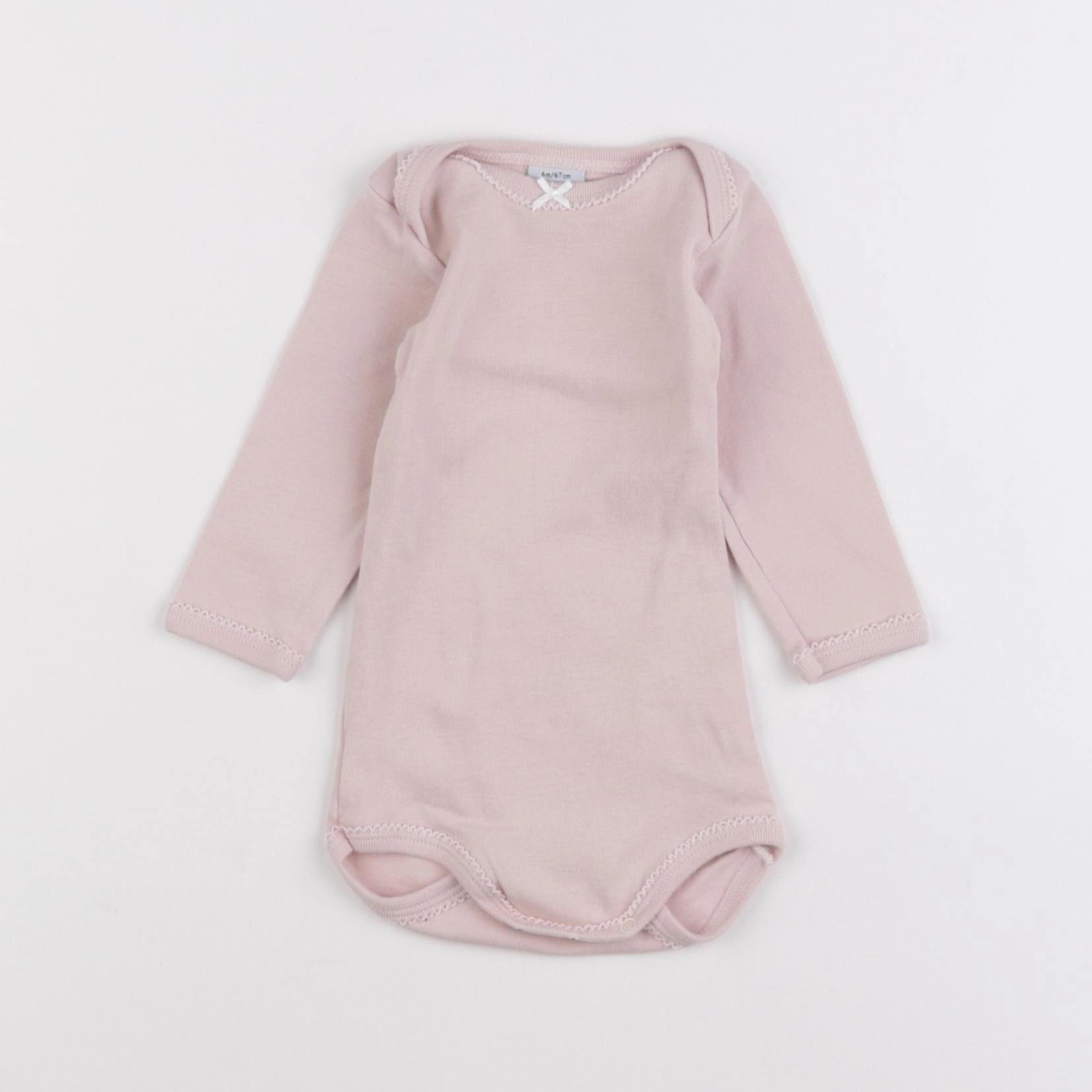 Petit Bateau - body rose - 12 mois