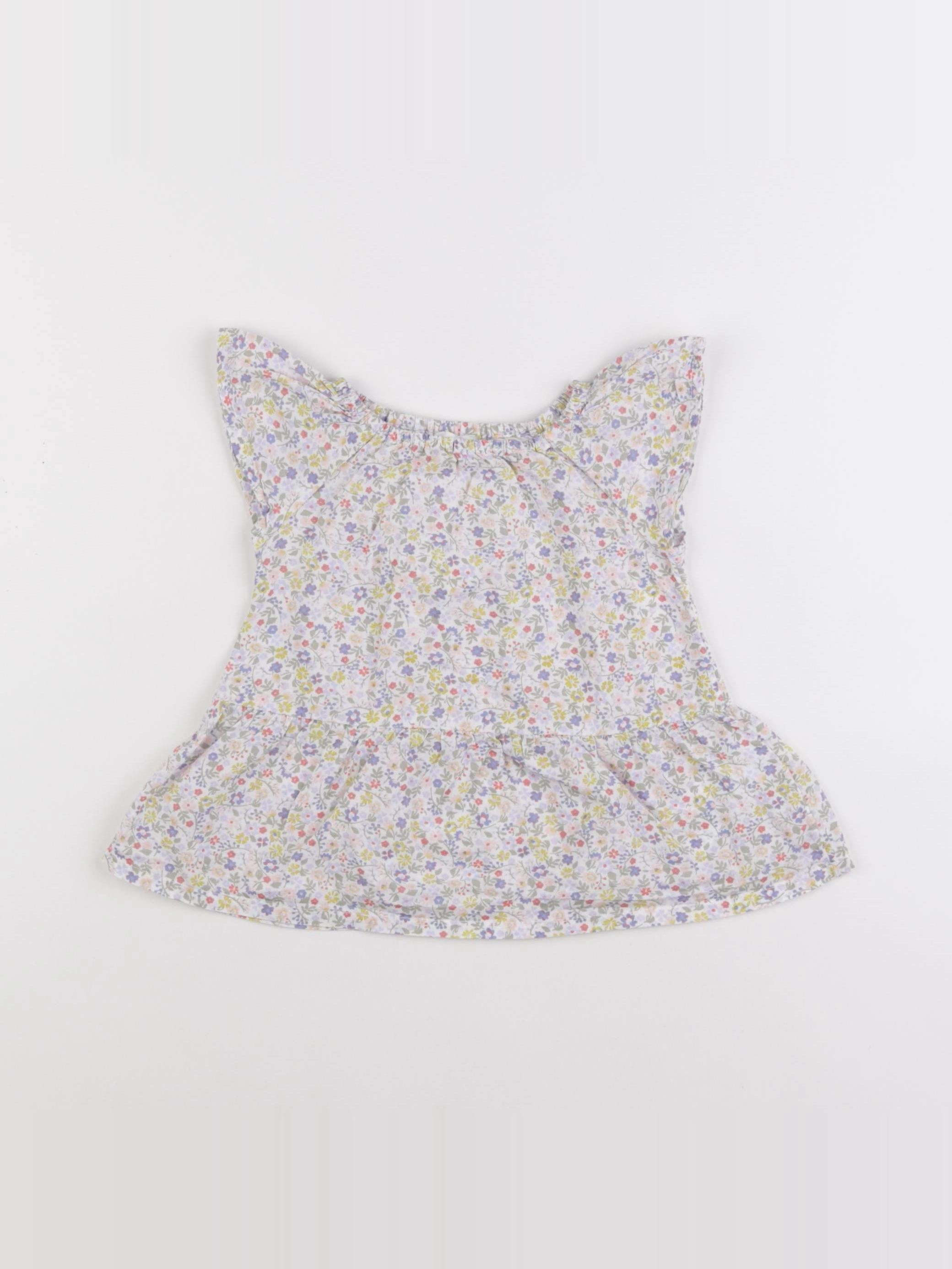 Petit Bateau - blouse multicolore - 3 mois