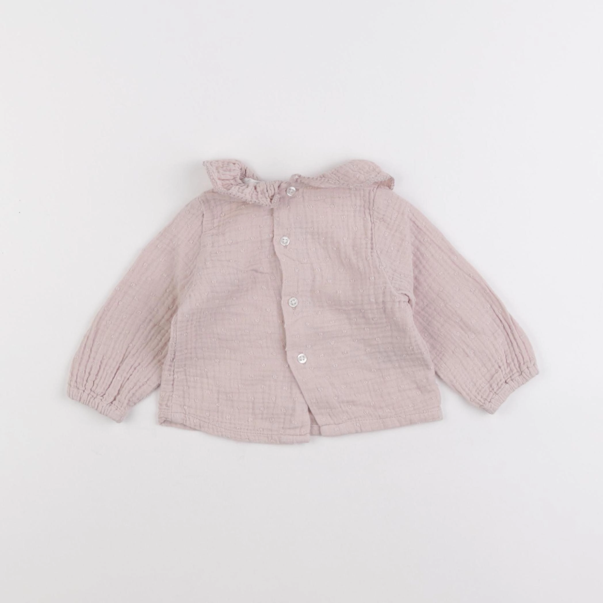 Mango - blouse rose - 3/6 mois