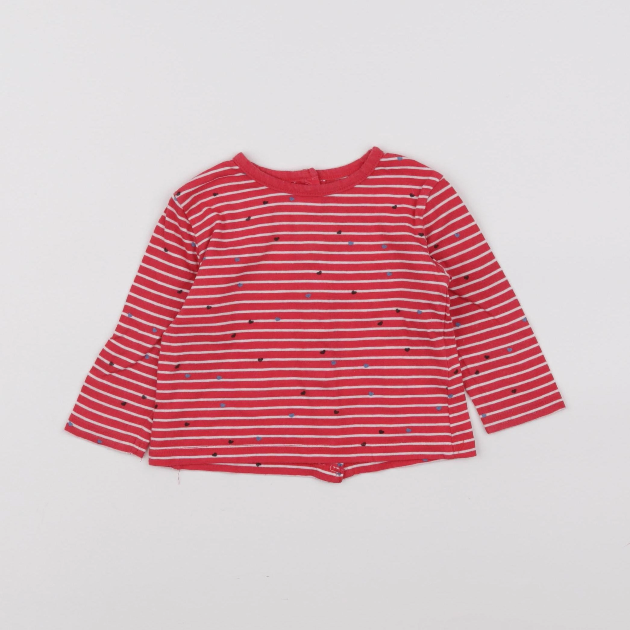 Vertbaudet - tee-shirt rouge - 6 mois
