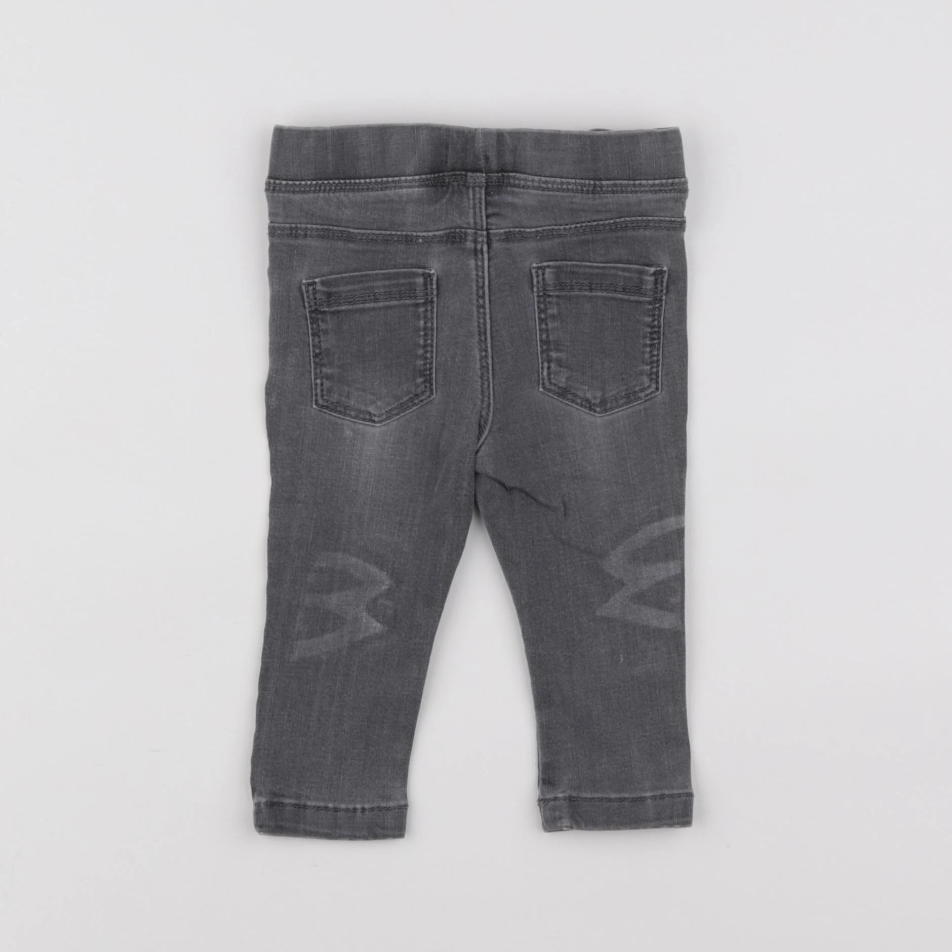 Vertbaudet - jegging gris - 9 mois