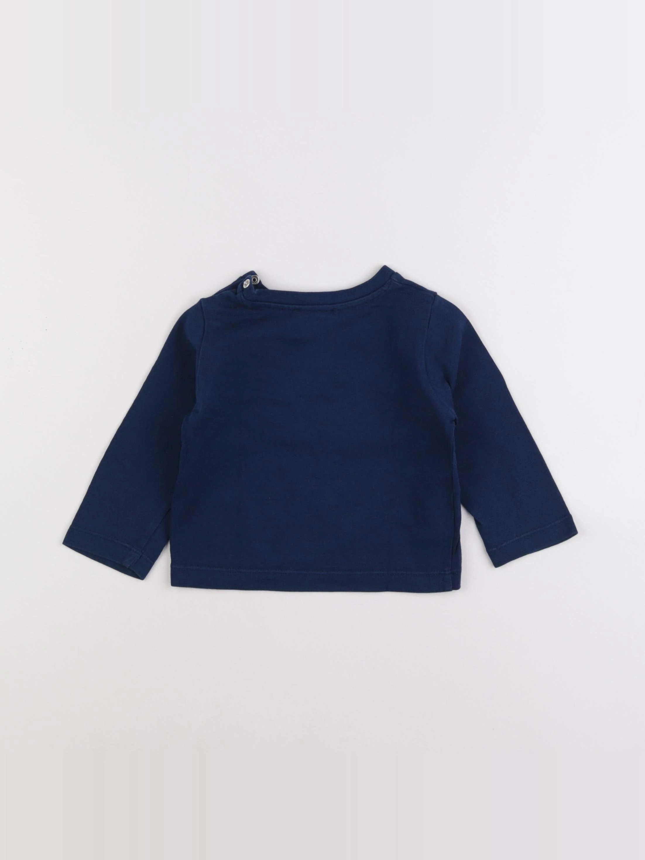 Jacadi - tee-shirt bleu - 12 mois