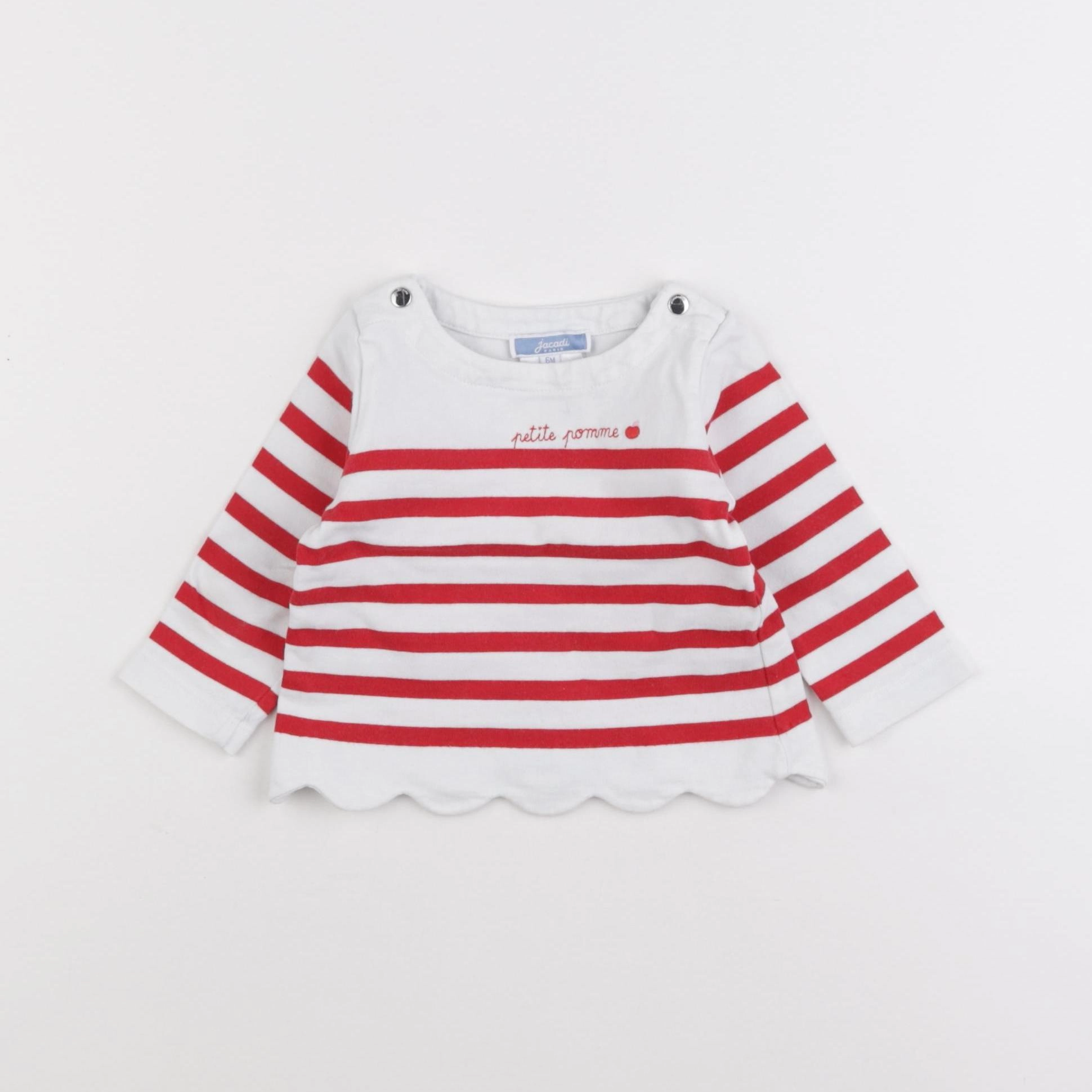 Jacadi - tee-shirt rouge - 6 mois