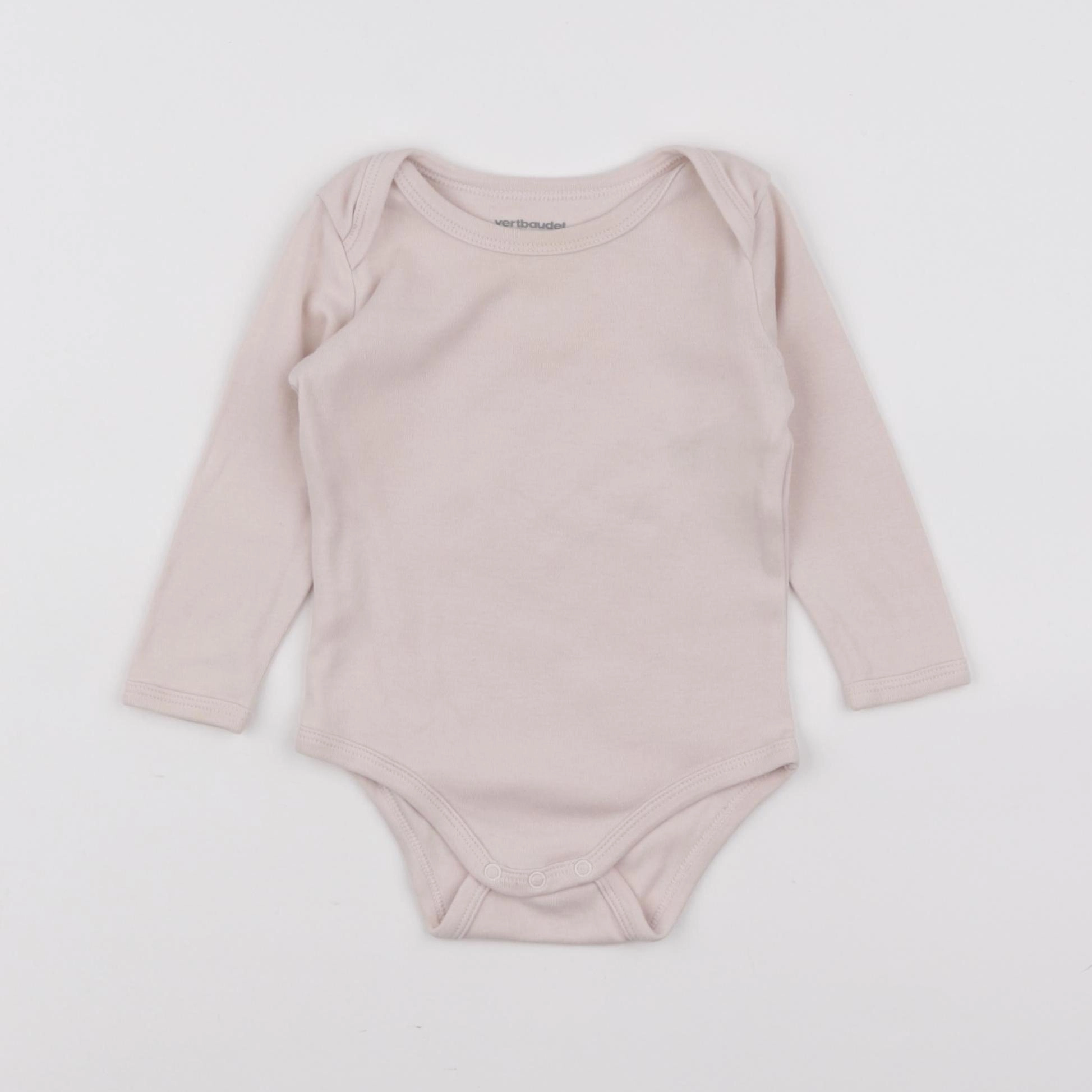 Vertbaudet - body beige - 9 mois