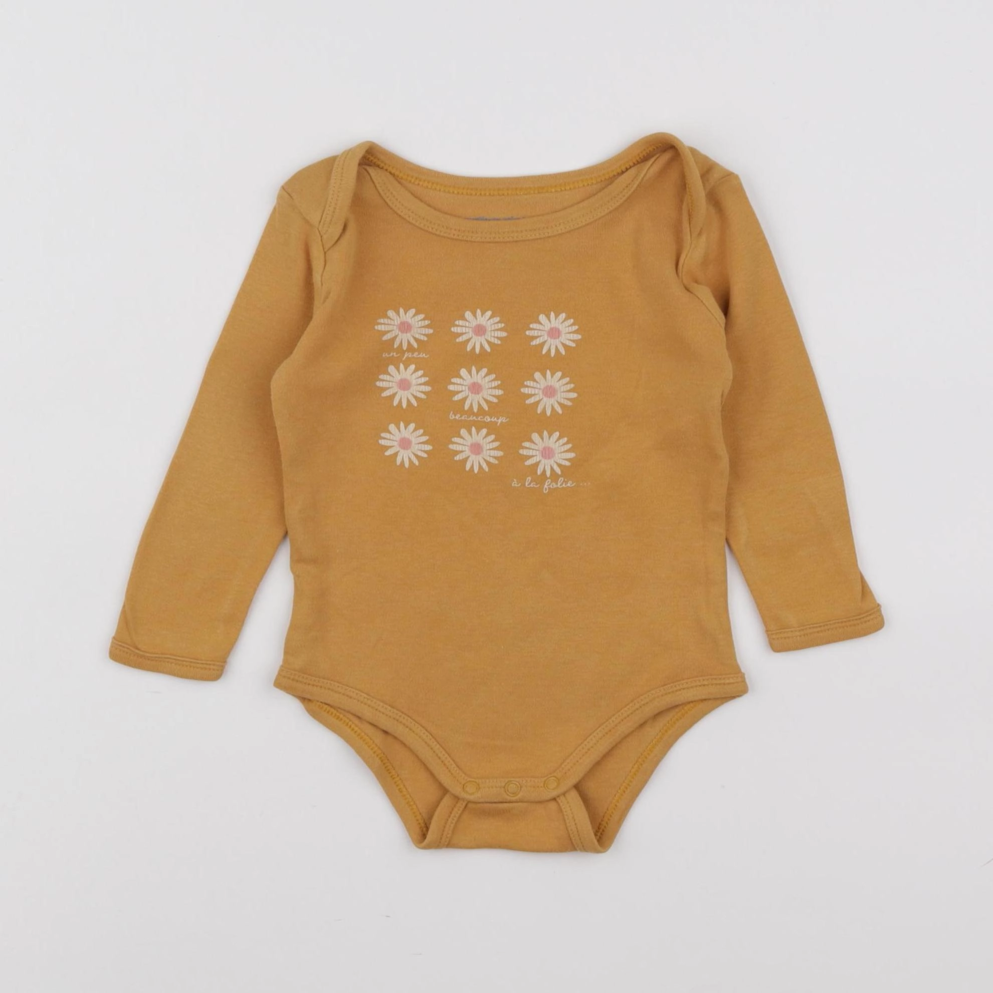 Vertbaudet - body orange - 9 mois