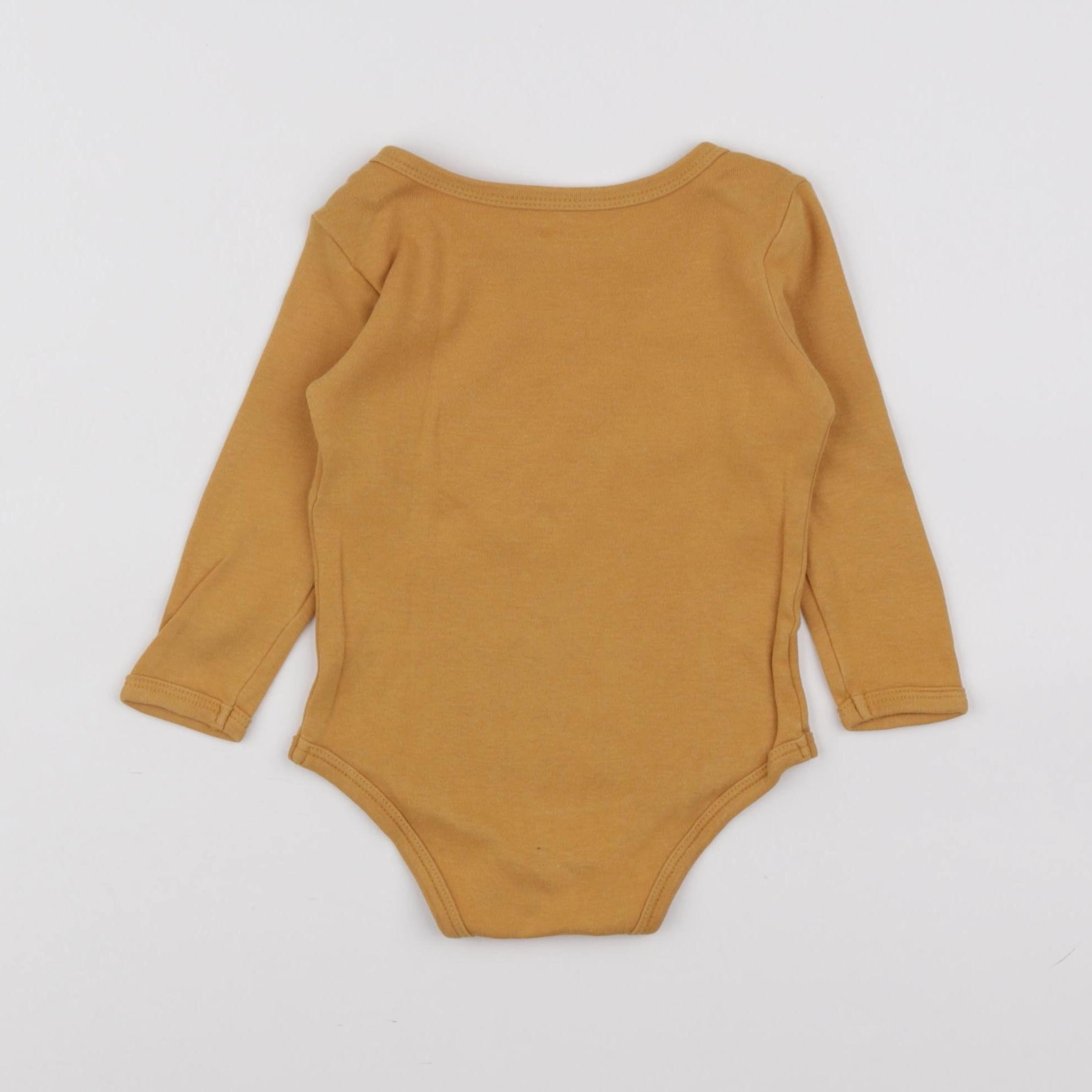Vertbaudet - body orange - 9 mois