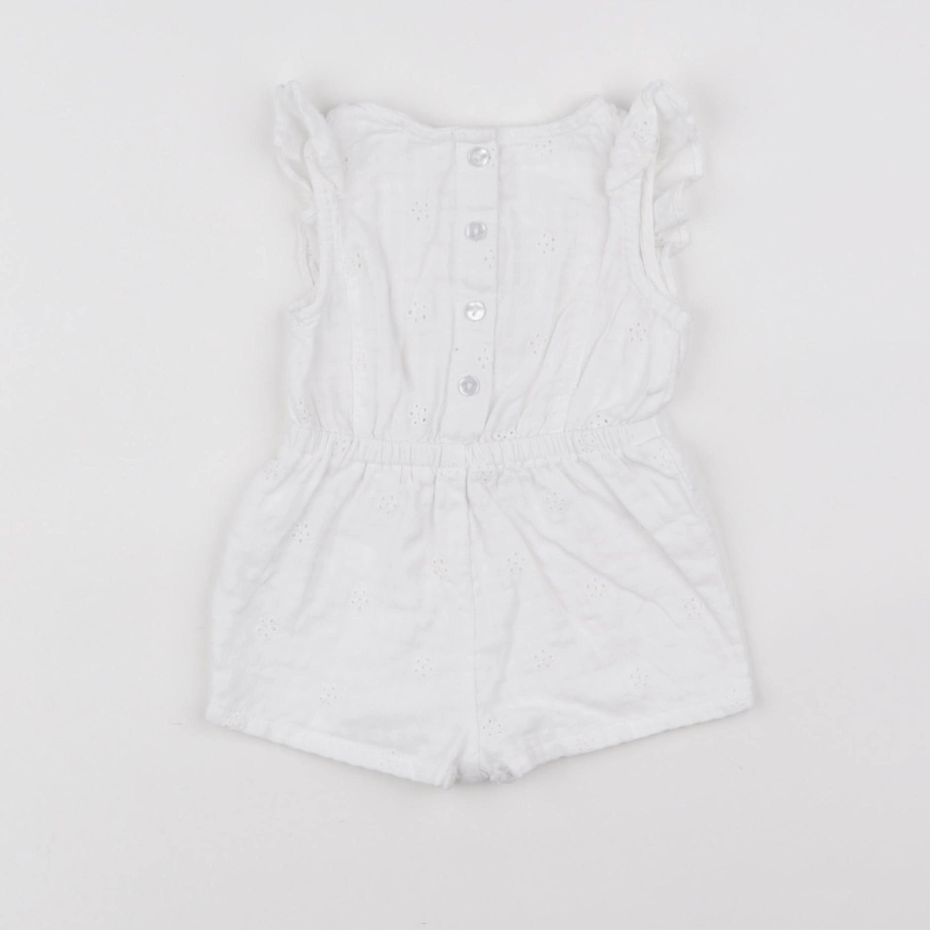 Vertbaudet - combinaison blanc - 6 mois