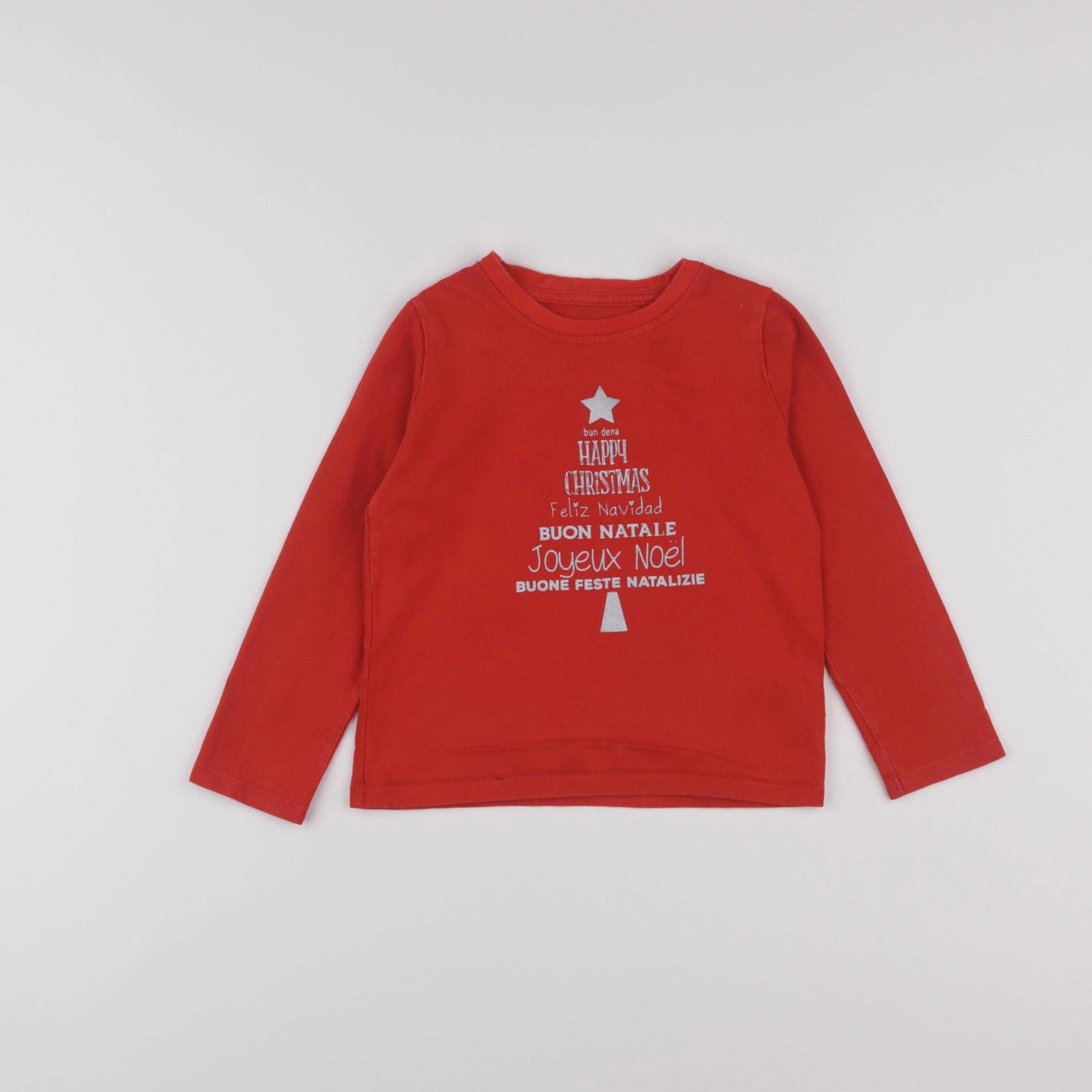 Vertbaudet - tee-shirt rouge - 5 ans