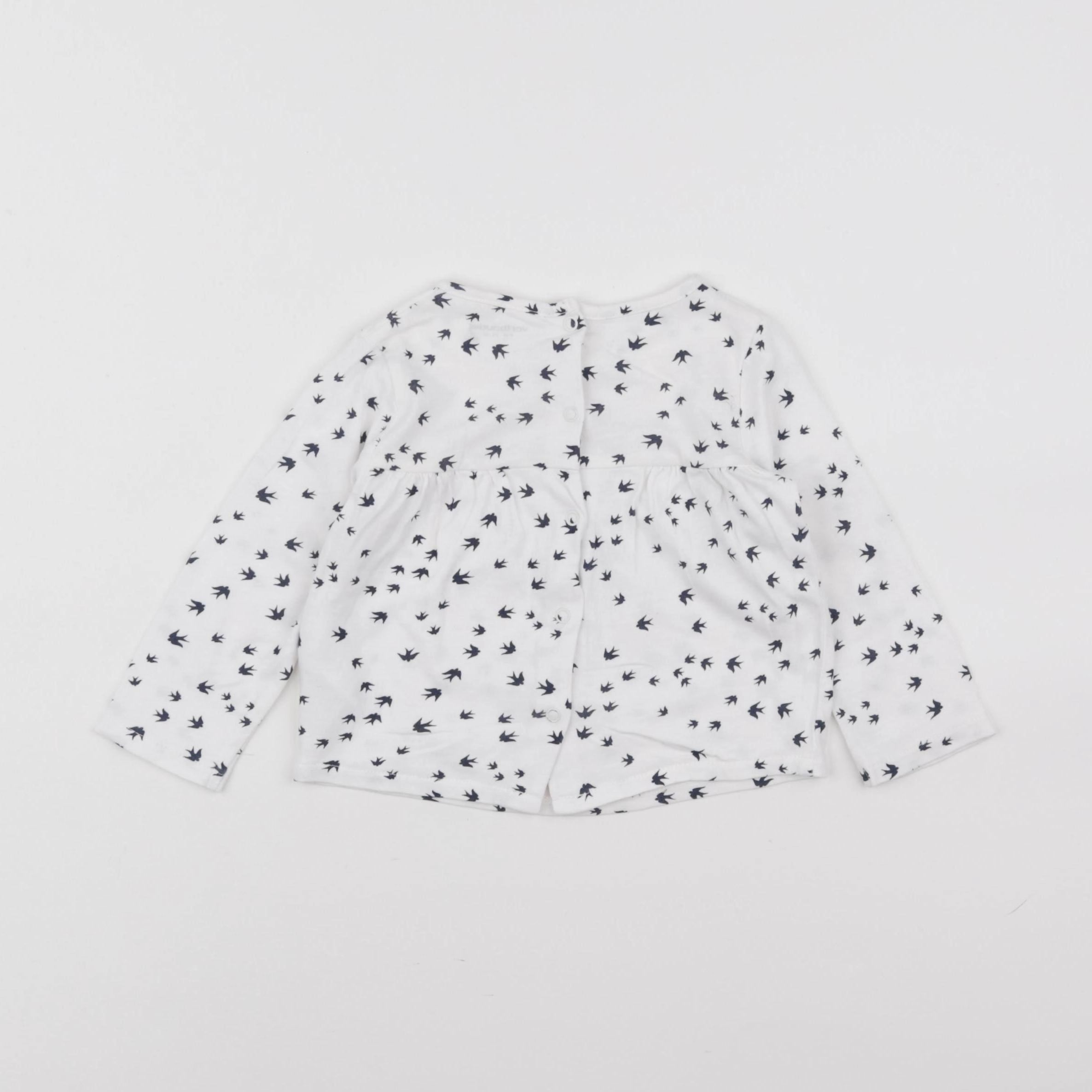 Vertbaudet - tee-shirt blanc - 9 mois