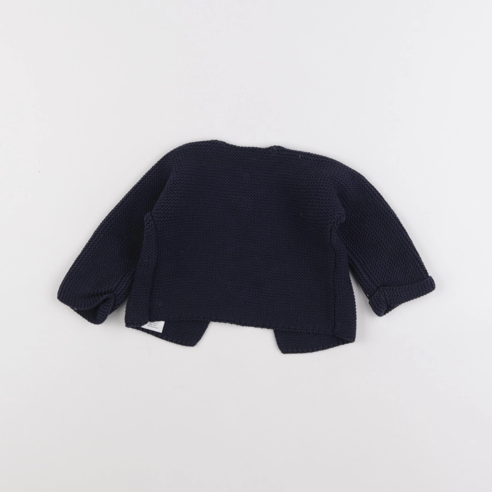 Petit Bateau - gilet bleu - 6 mois