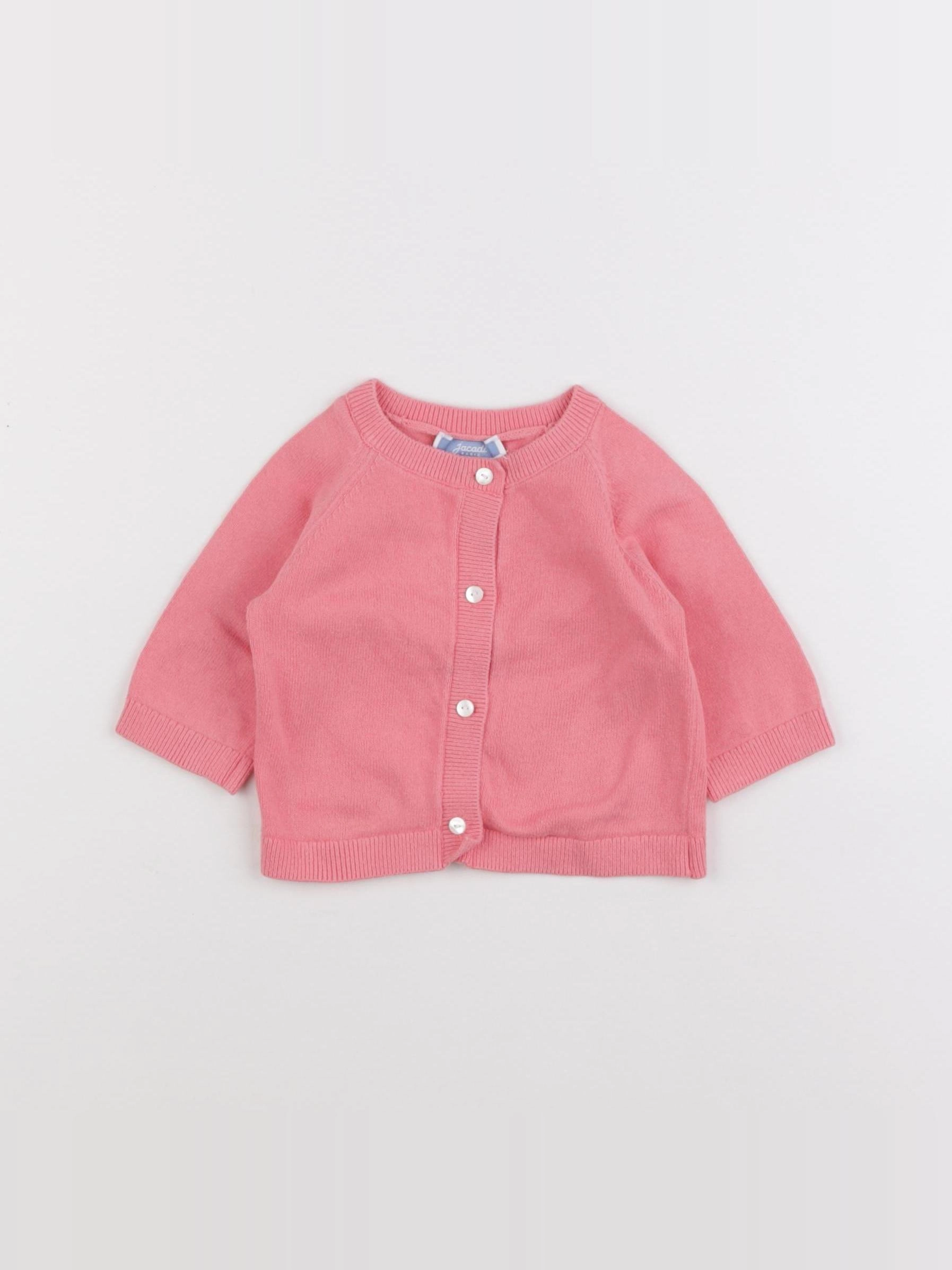 Jacadi - gilet rose - 3 mois