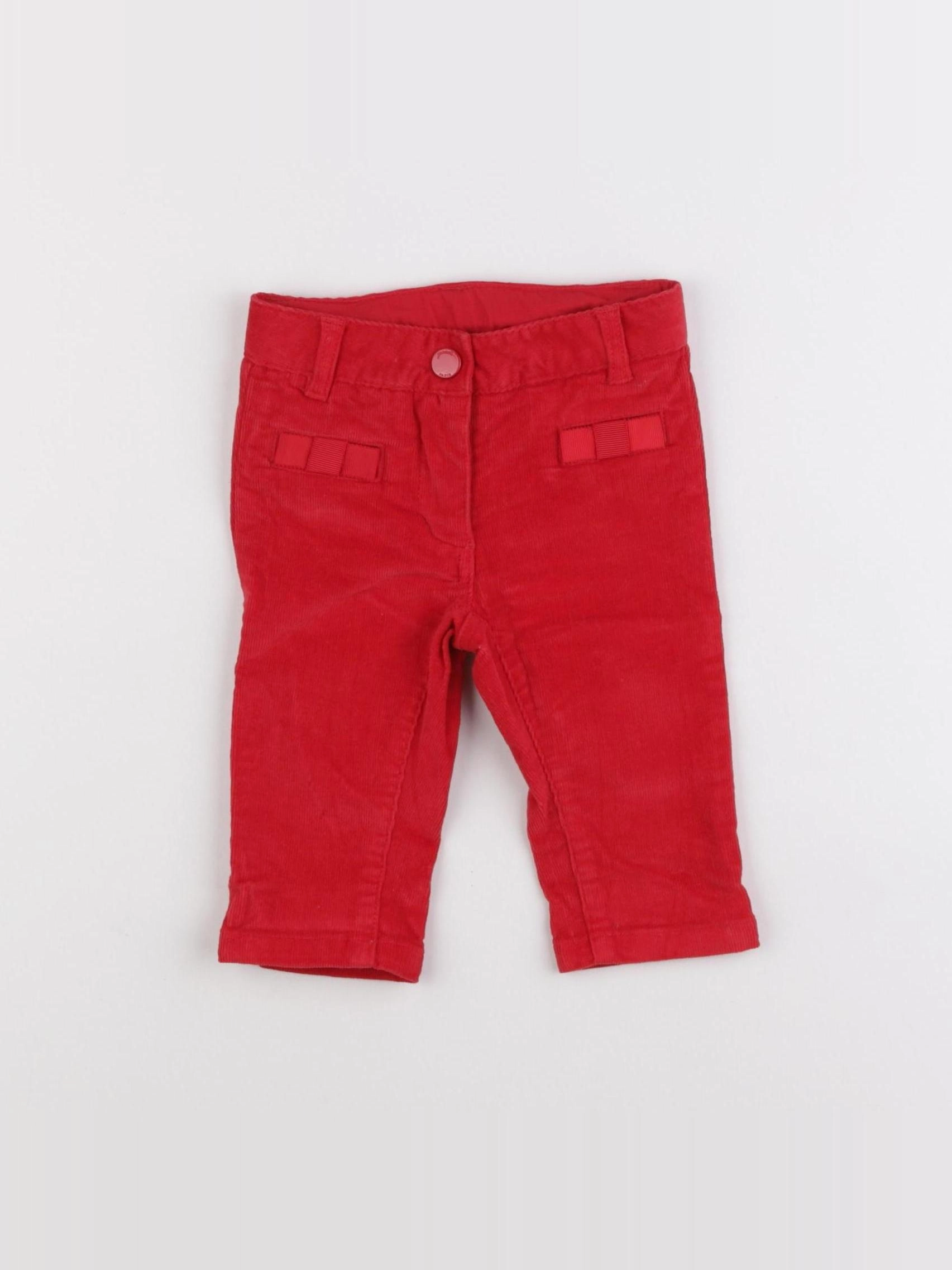 Jacadi - pantalon rouge - 6 mois