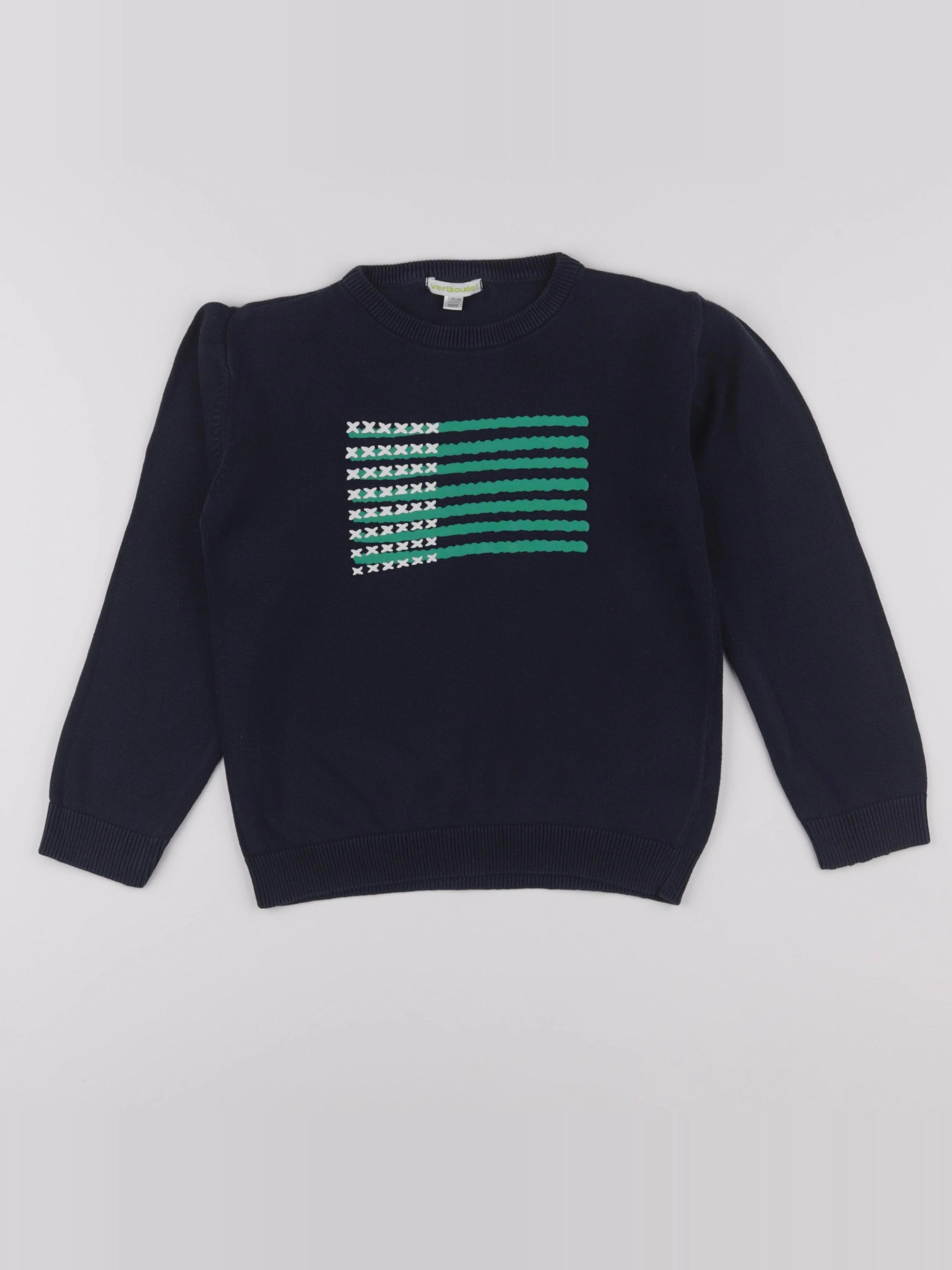 Vertbaudet - pull bleu - 8 ans