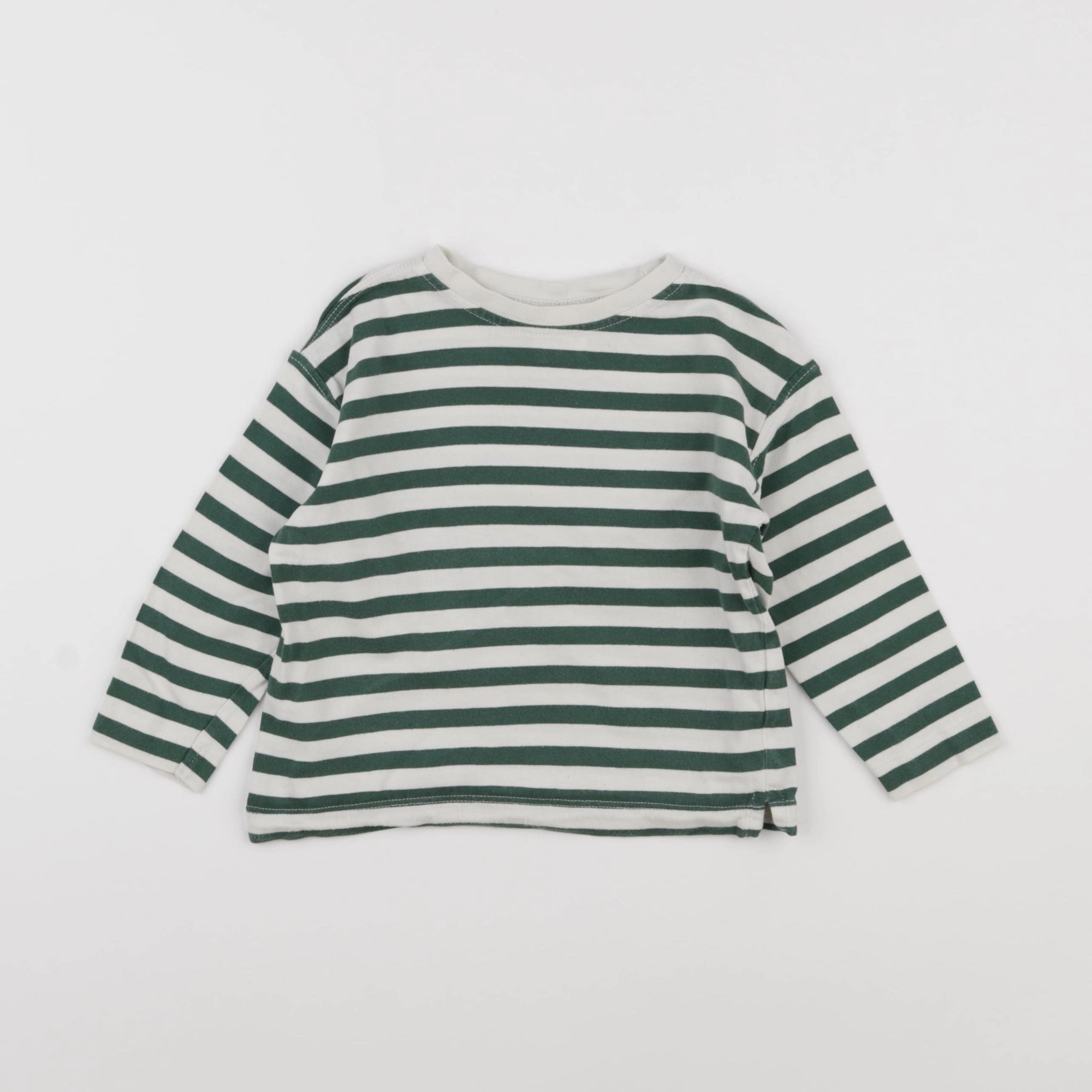 Zara - tee-shirt vert - 2 ans
