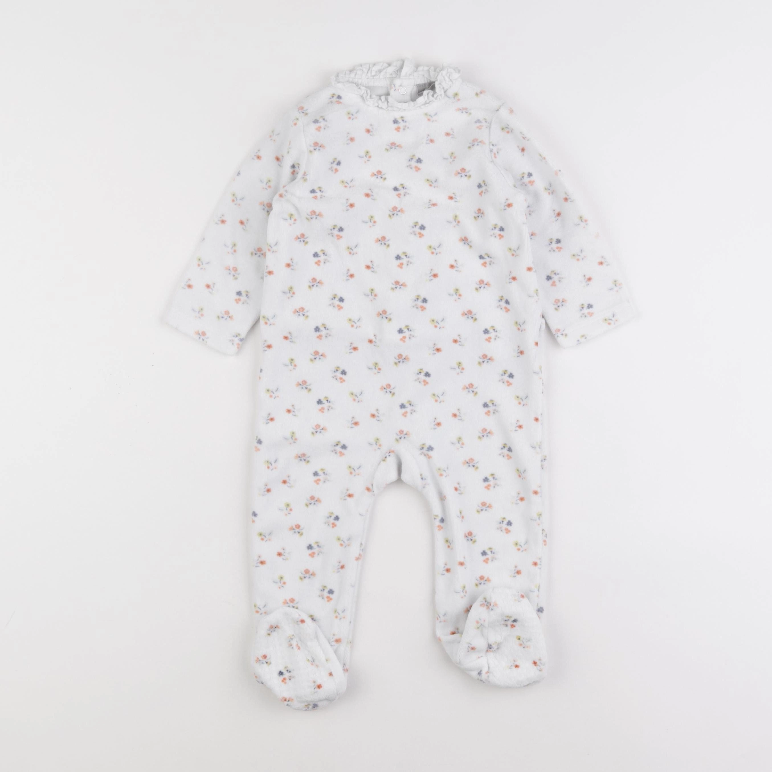 Boutchou - pyjama velours blanc - 12 mois
