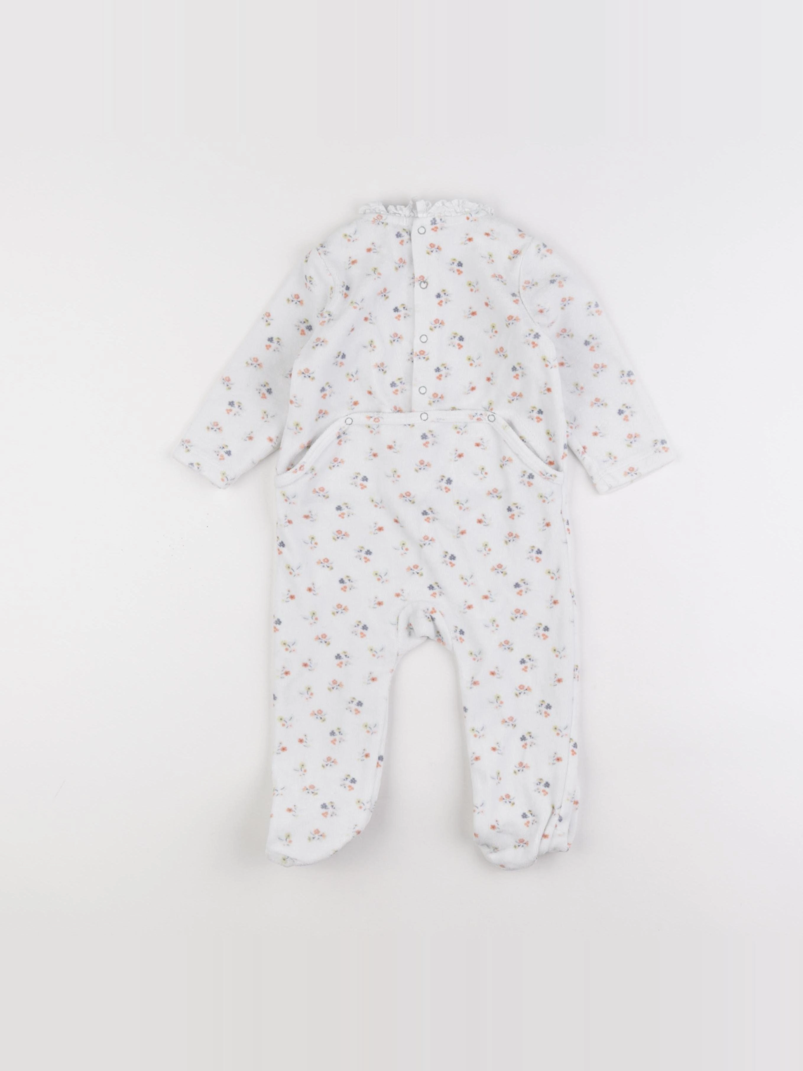 Boutchou - pyjama velours blanc - 12 mois