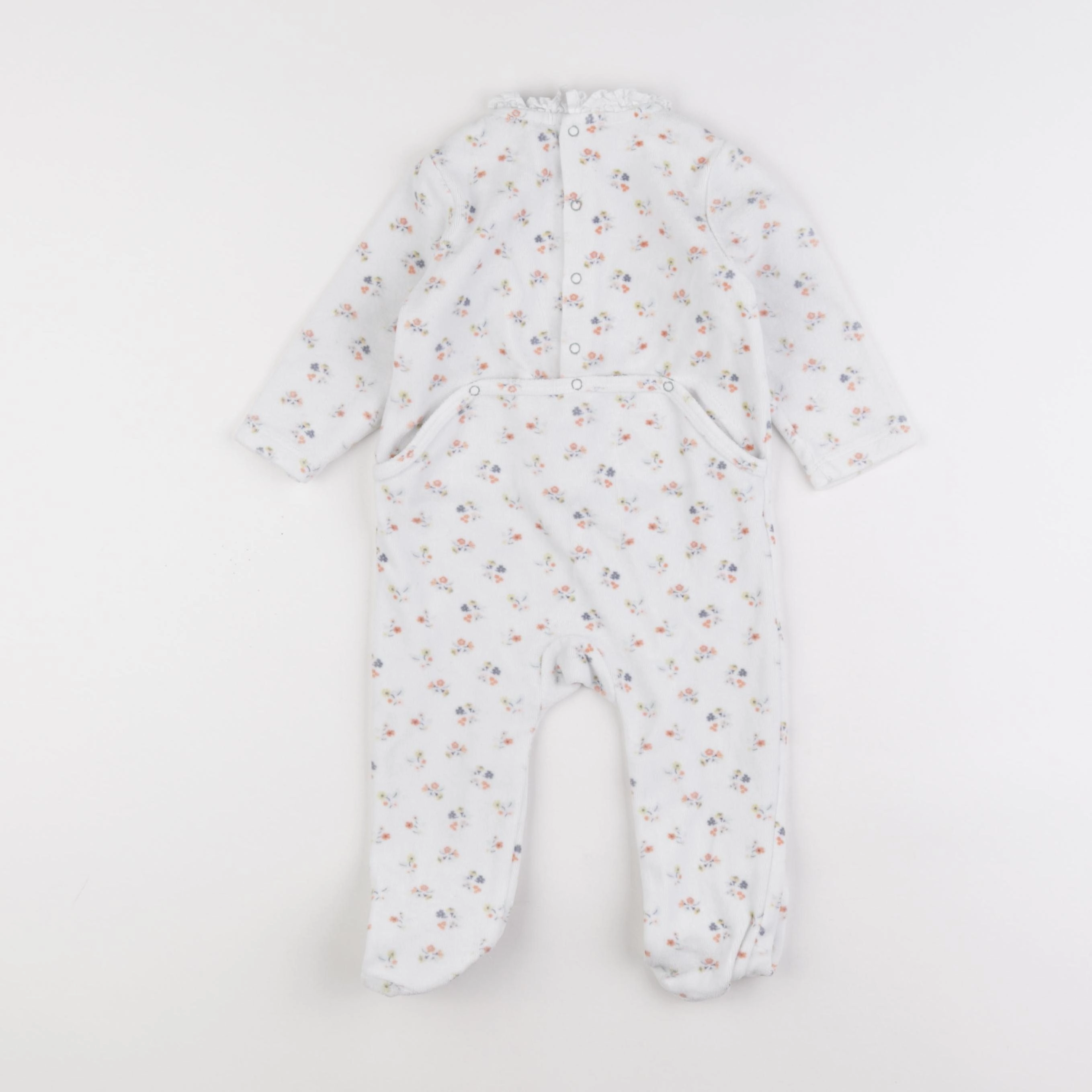 Boutchou - pyjama velours blanc - 12 mois