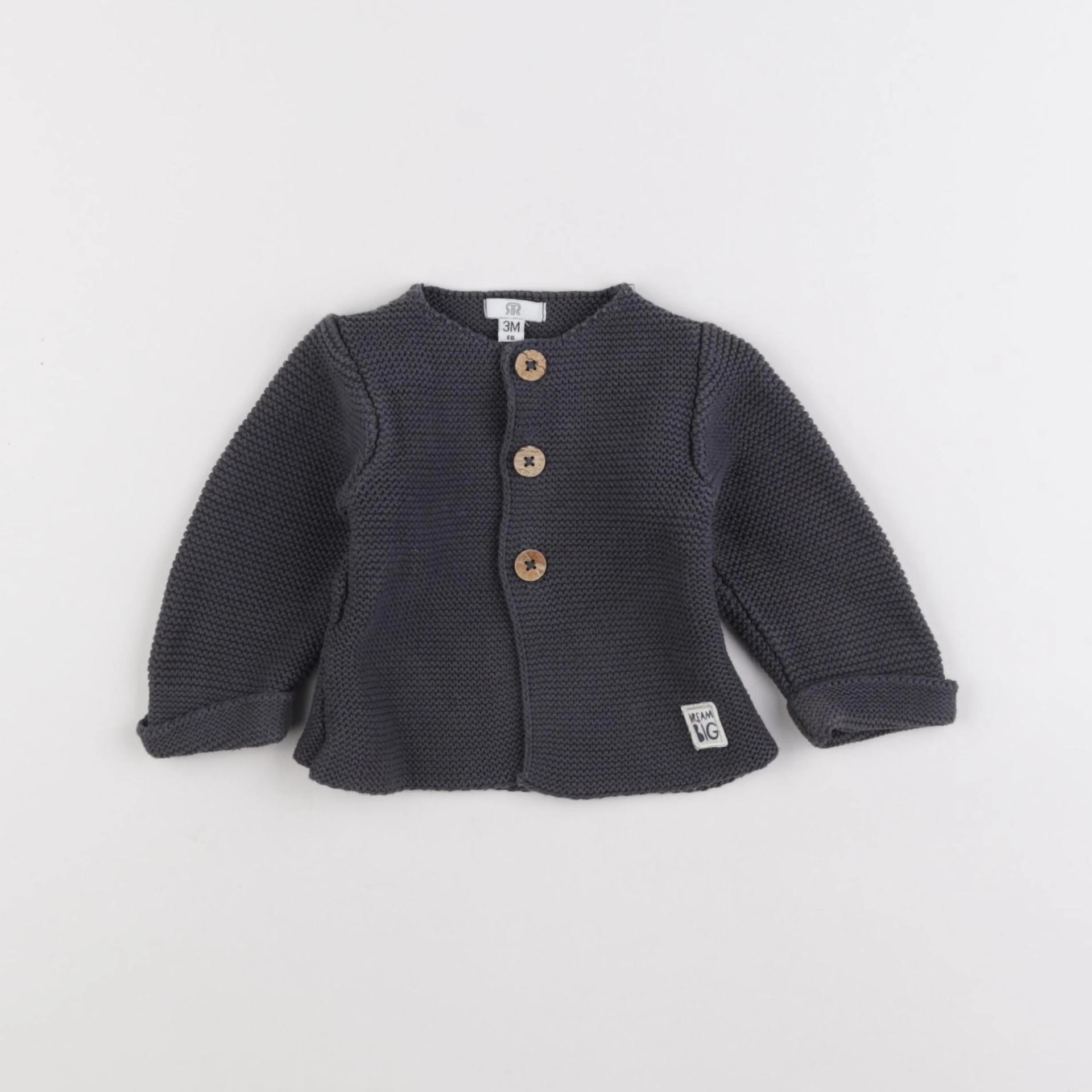 La Redoute - gilet gris - 3 mois