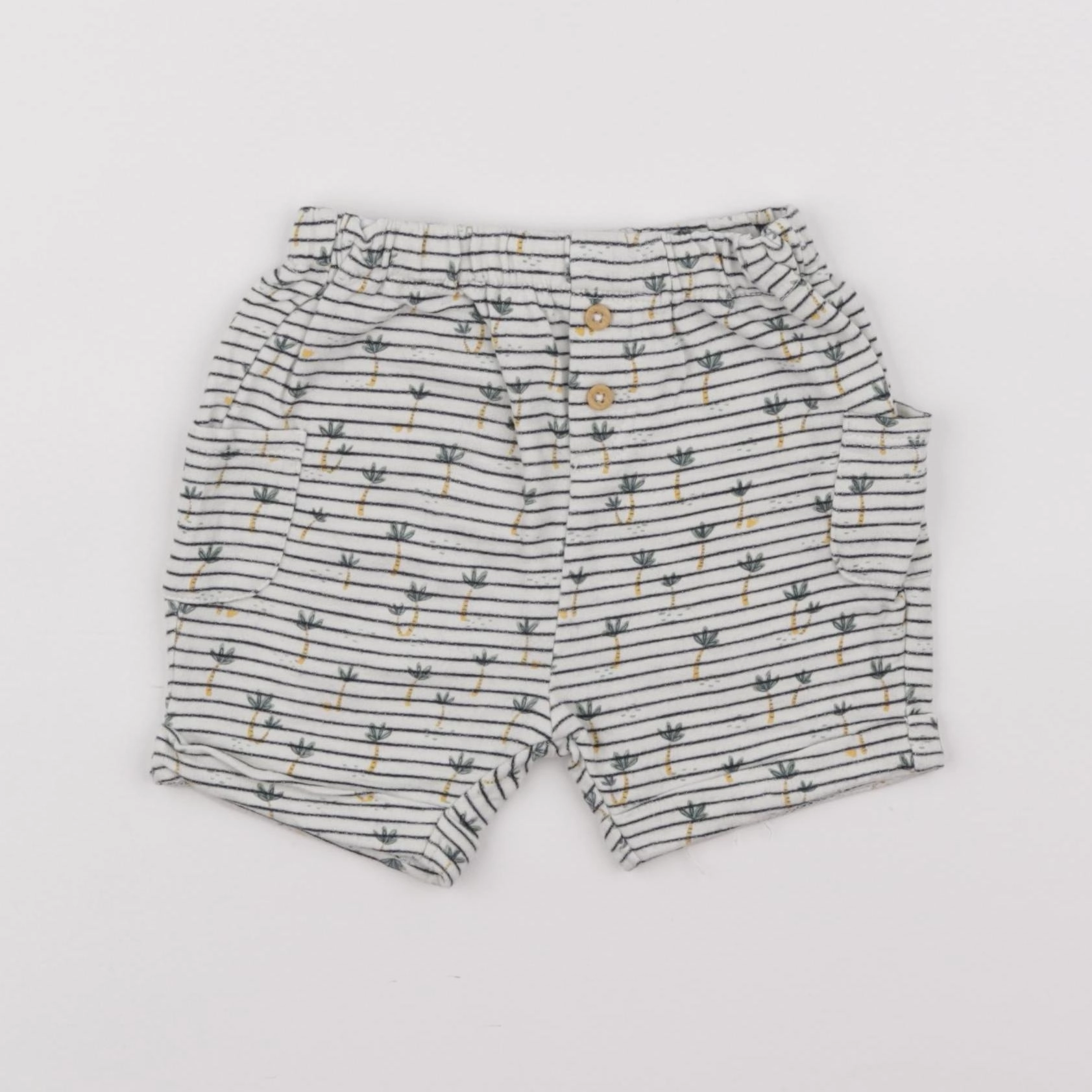 Tape à l'oeil - short beige, bleu - 12 mois