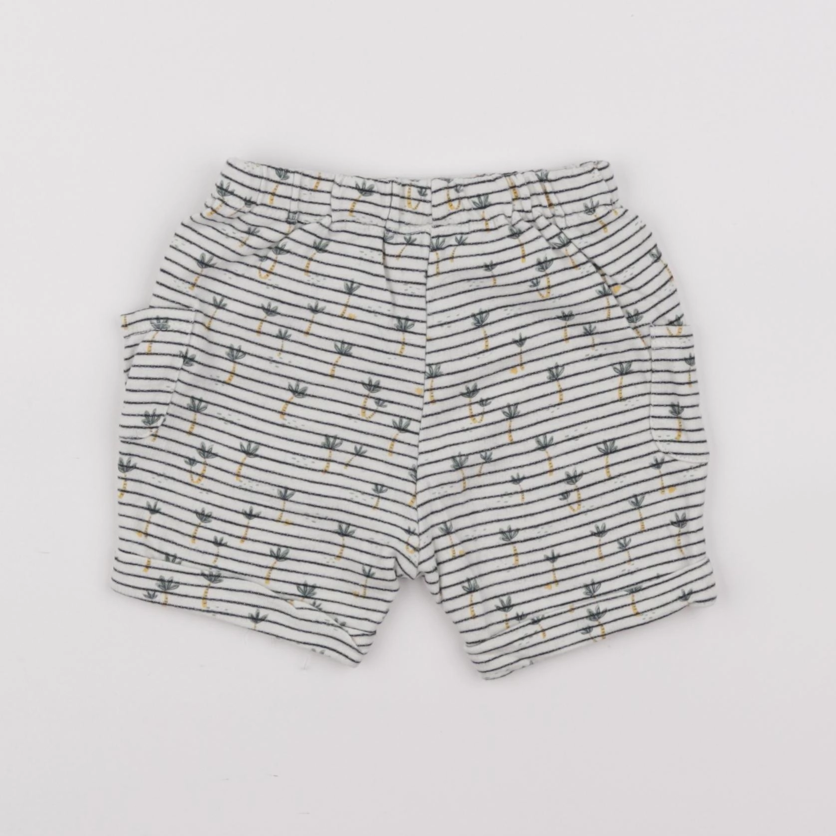 Tape à l'oeil - short beige, bleu - 12 mois