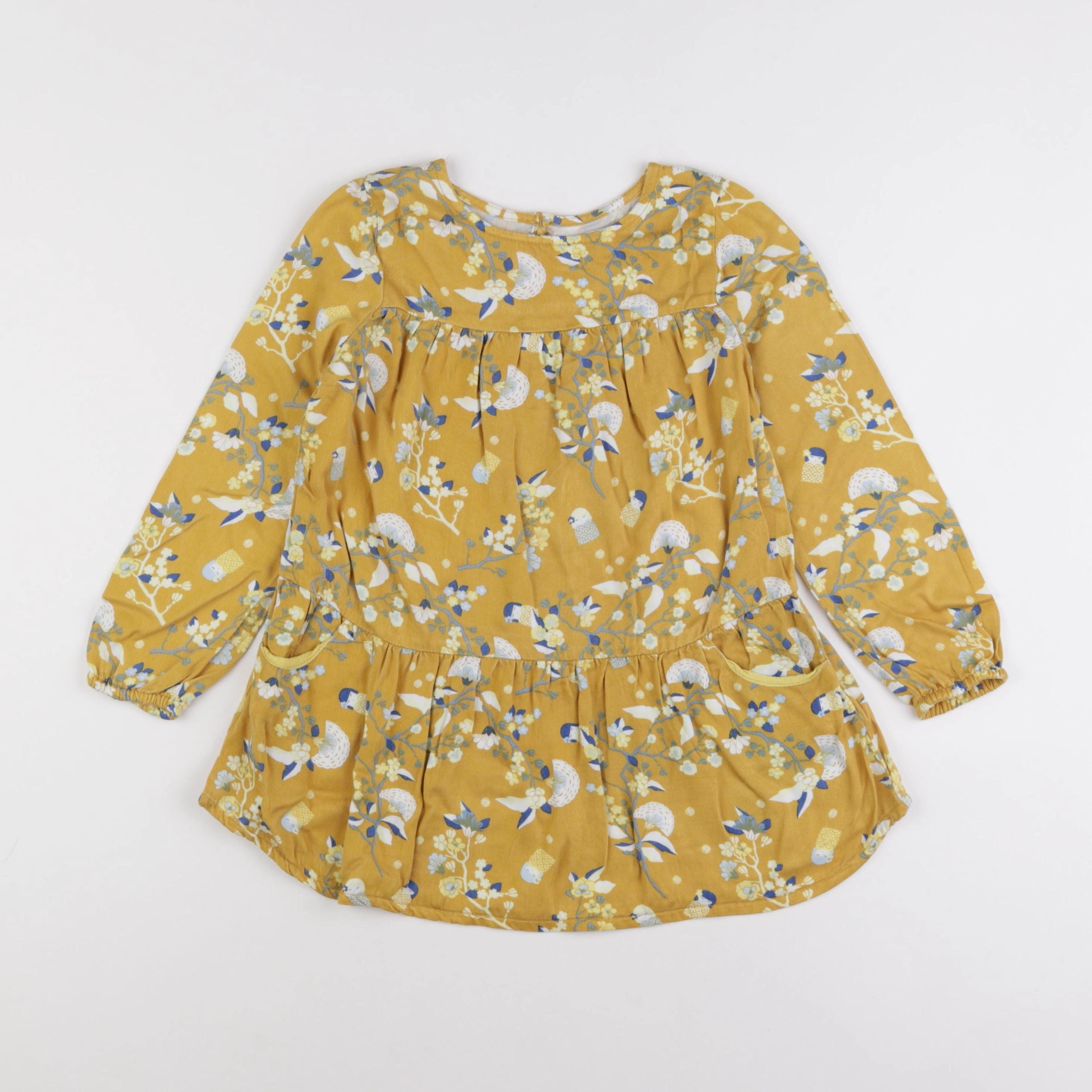 Vertbaudet - robe jaune - 6 ans