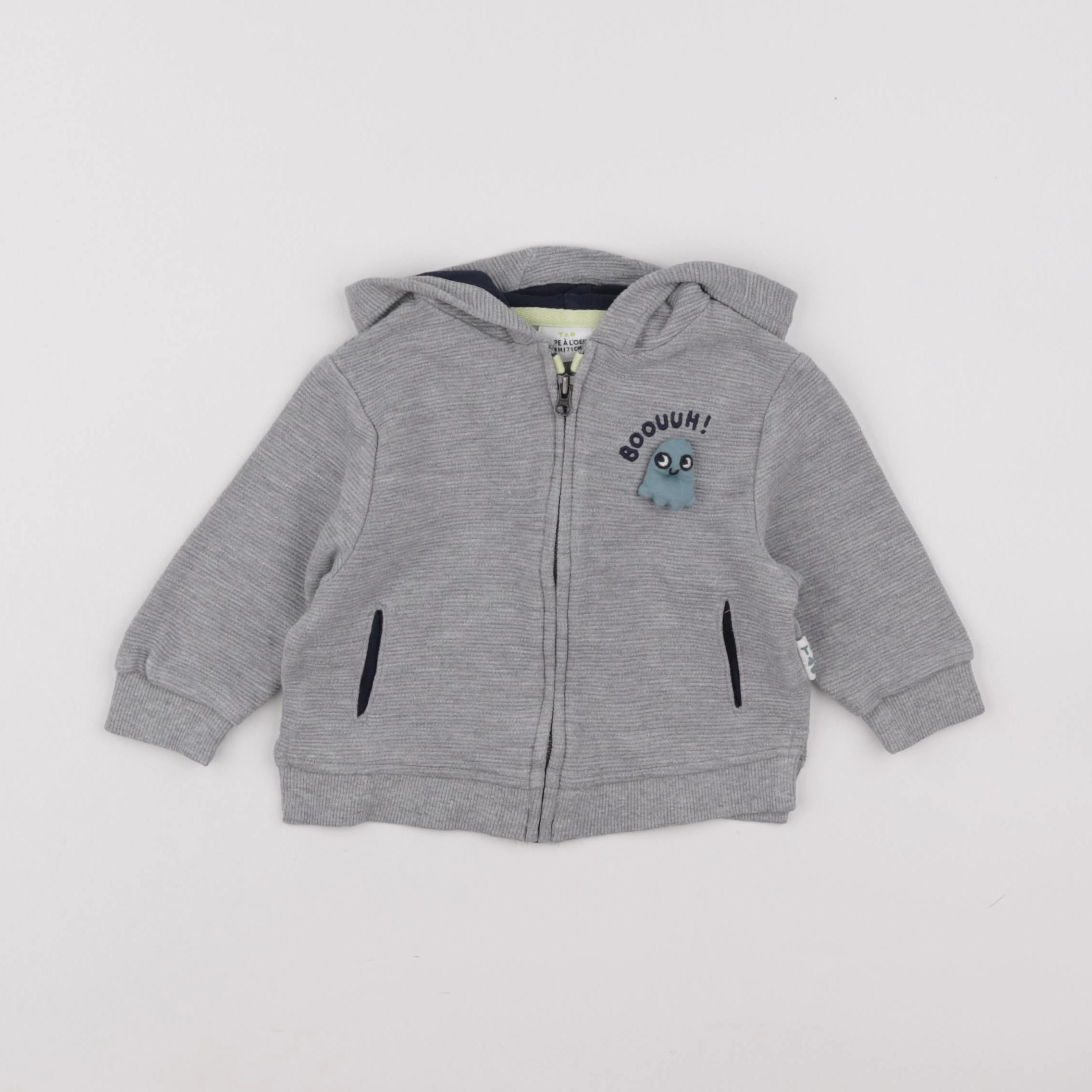 Tape à l'oeil - sweat gris - 9 mois