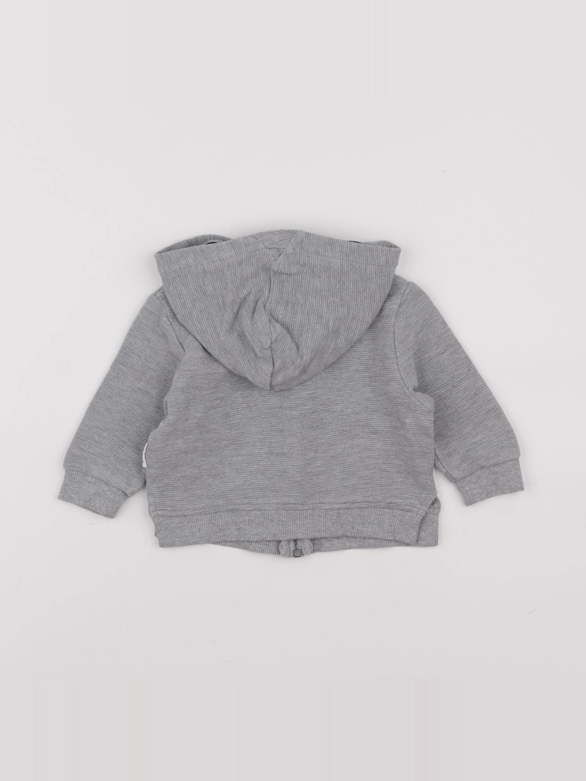 Tape à l'oeil - sweat gris - 9 mois