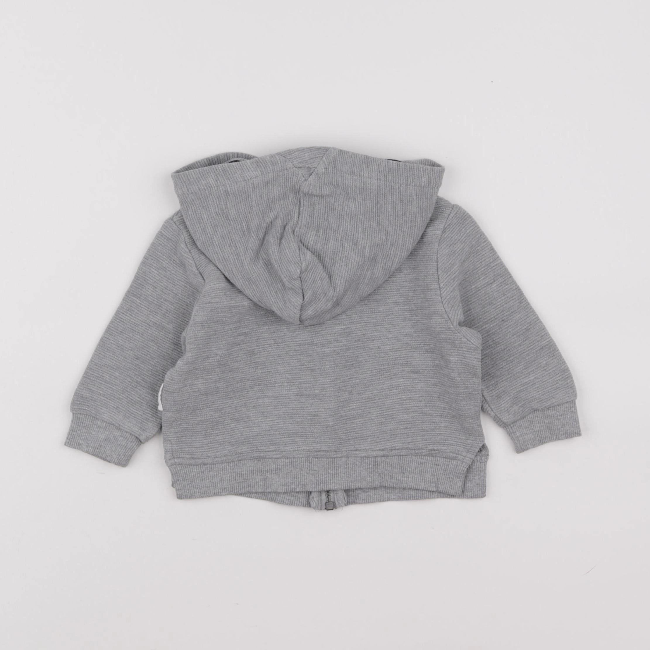 Tape à l'oeil - sweat gris - 9 mois