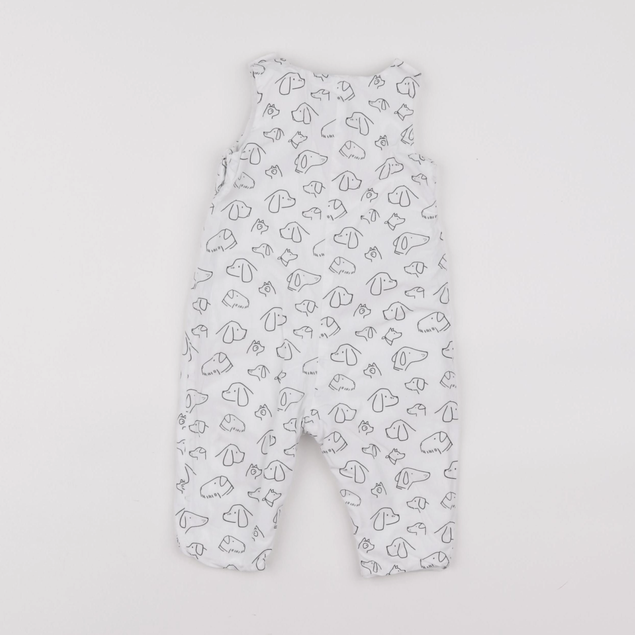 Jacadi - combinaison bleu, blanc - 6 mois