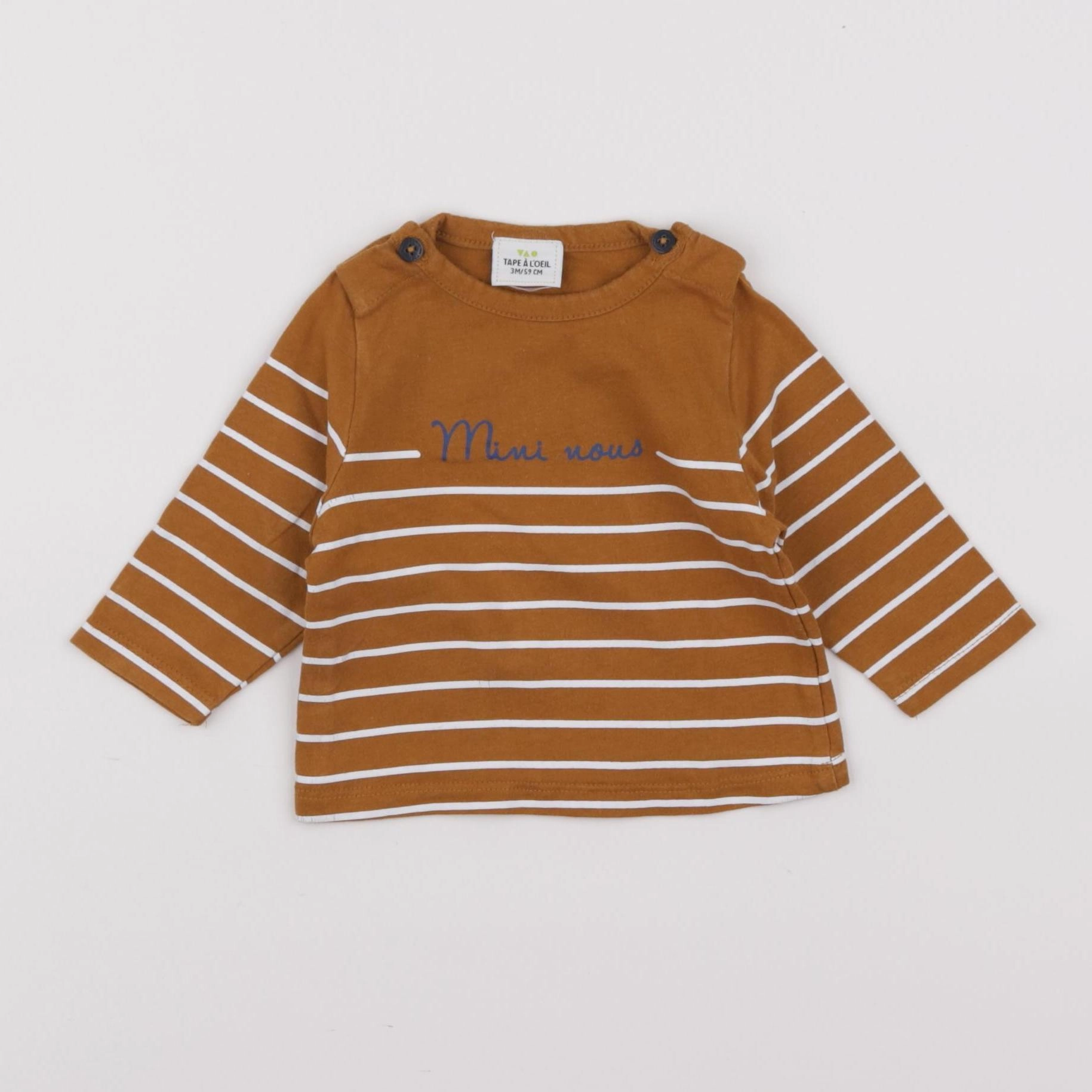Tape à l'oeil - tee-shirt marron - 3 mois