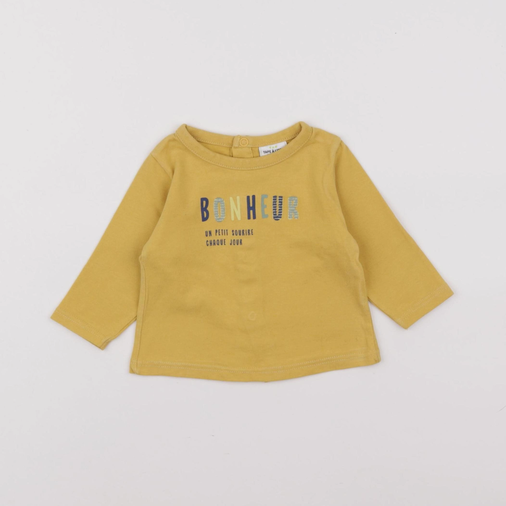 Tape à l'oeil - tee-shirt jaune - 3 mois