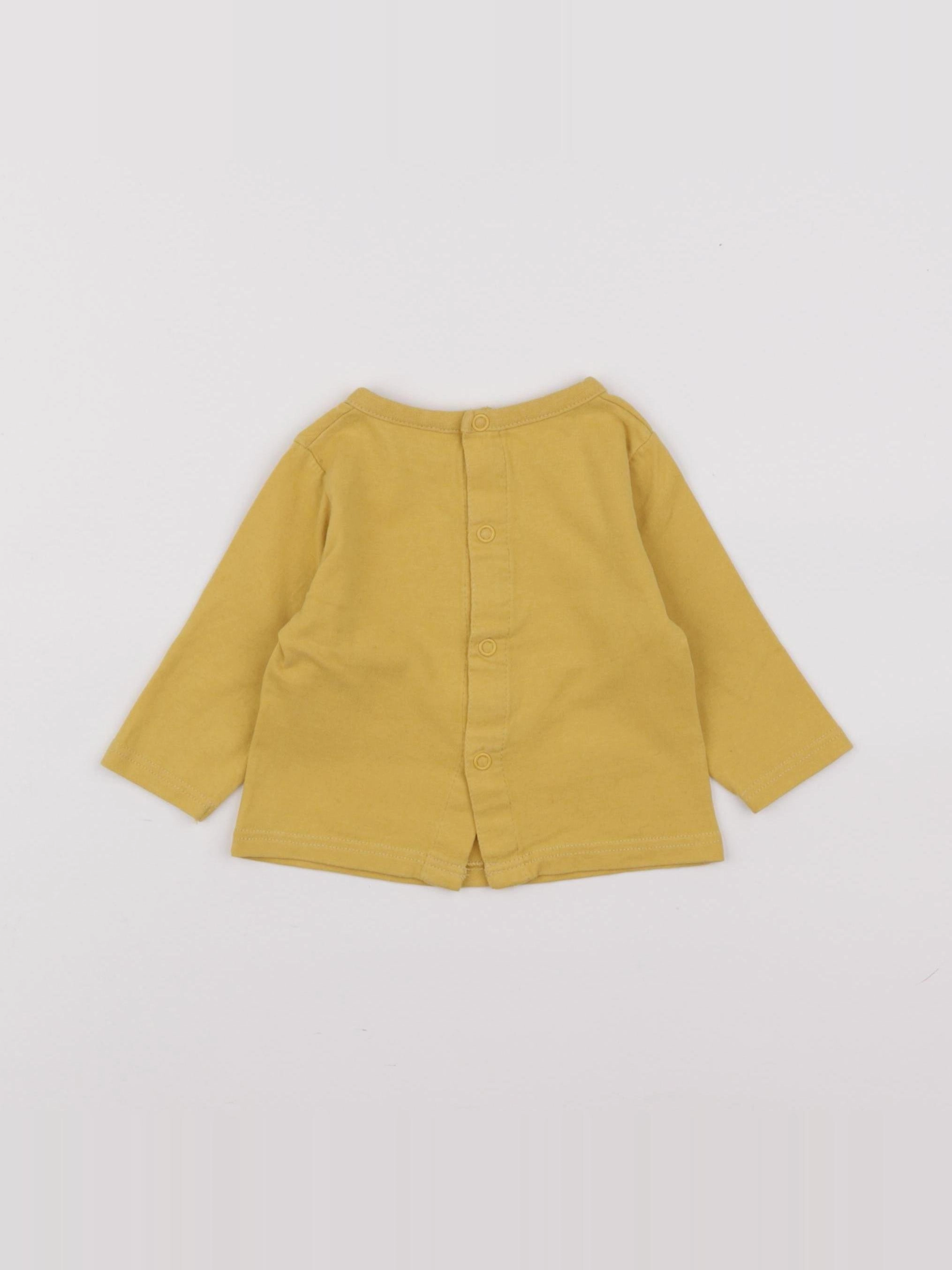 Tape à l'oeil - tee-shirt jaune - 3 mois