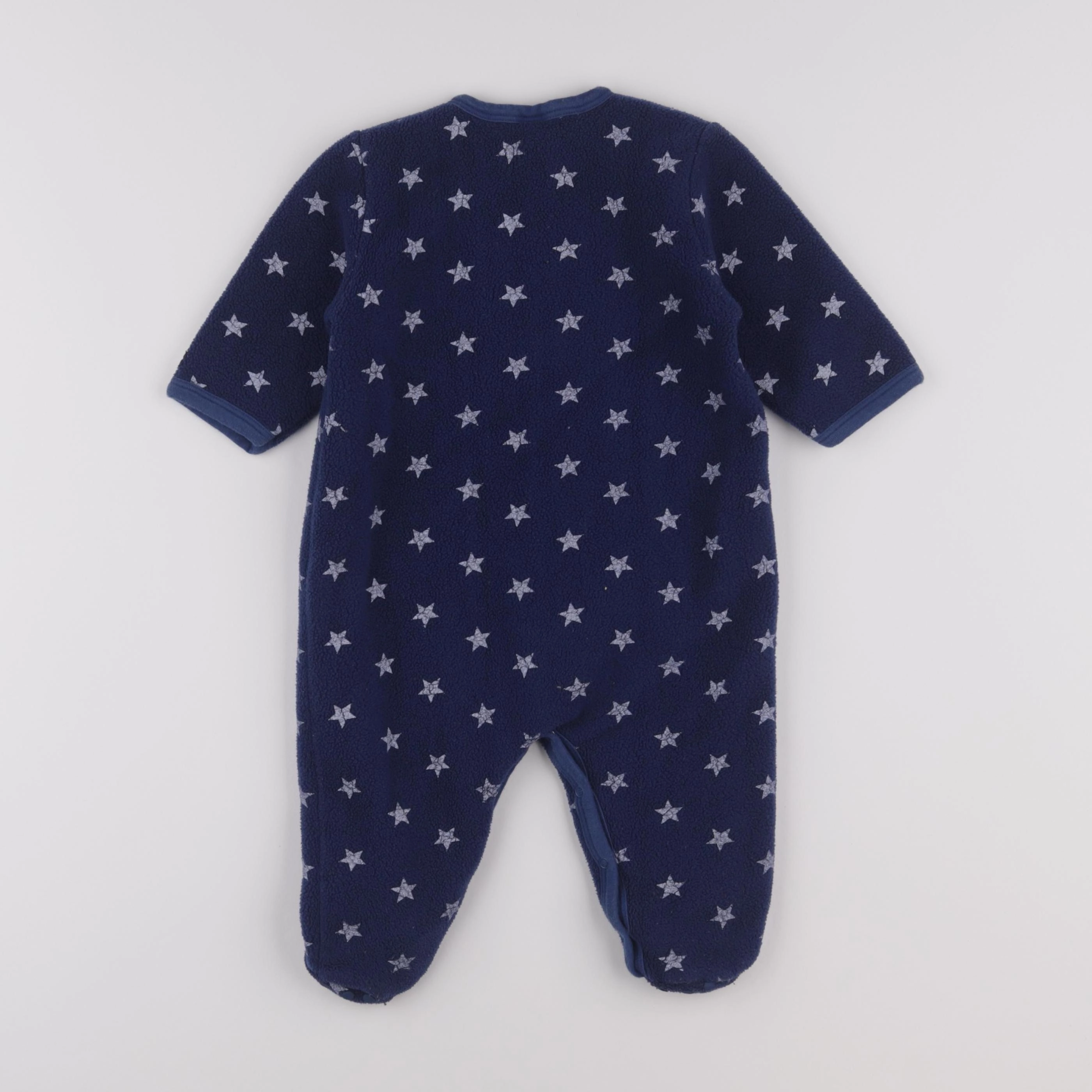 Petit Bateau - sur-pyjama bleu - 6 mois