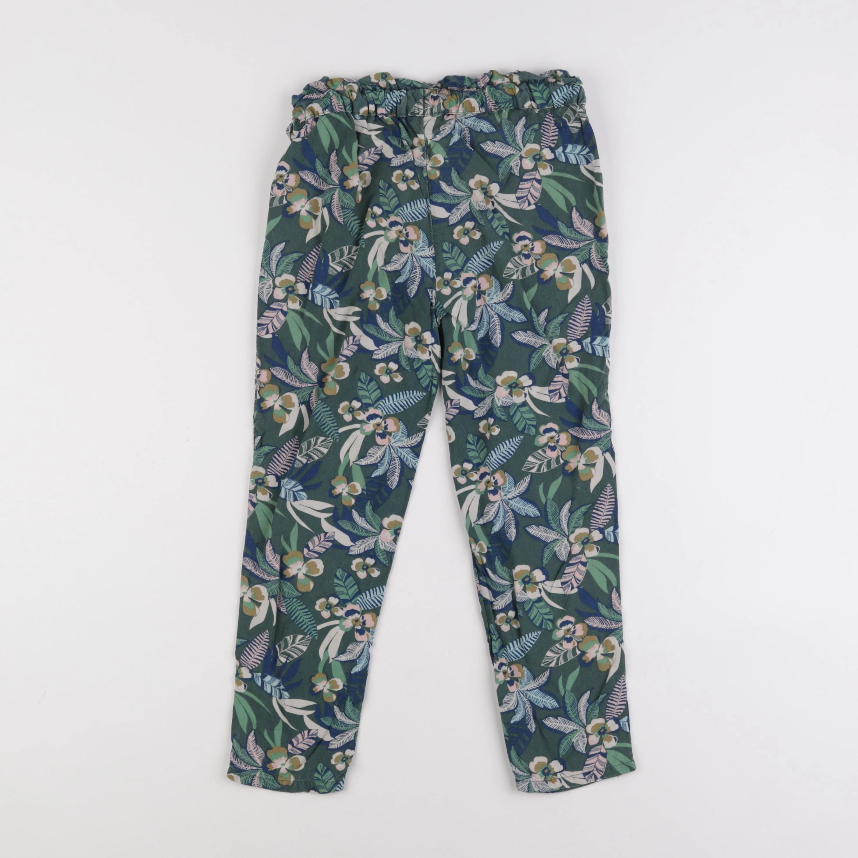 Vertbaudet - pantalon vert - 8 ans