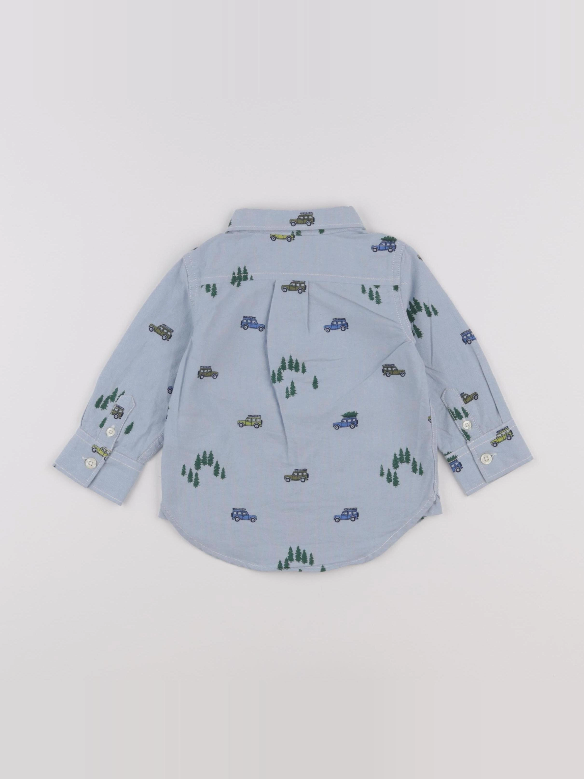GAP - chemise bleu - 6/12 mois