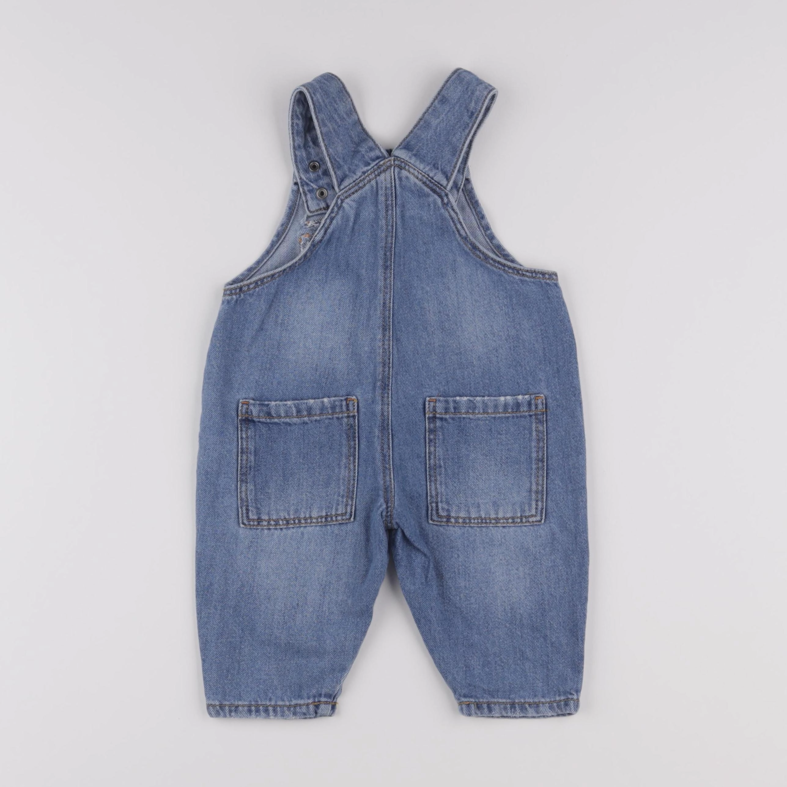 Zara - salopette bleu - 6/9 mois