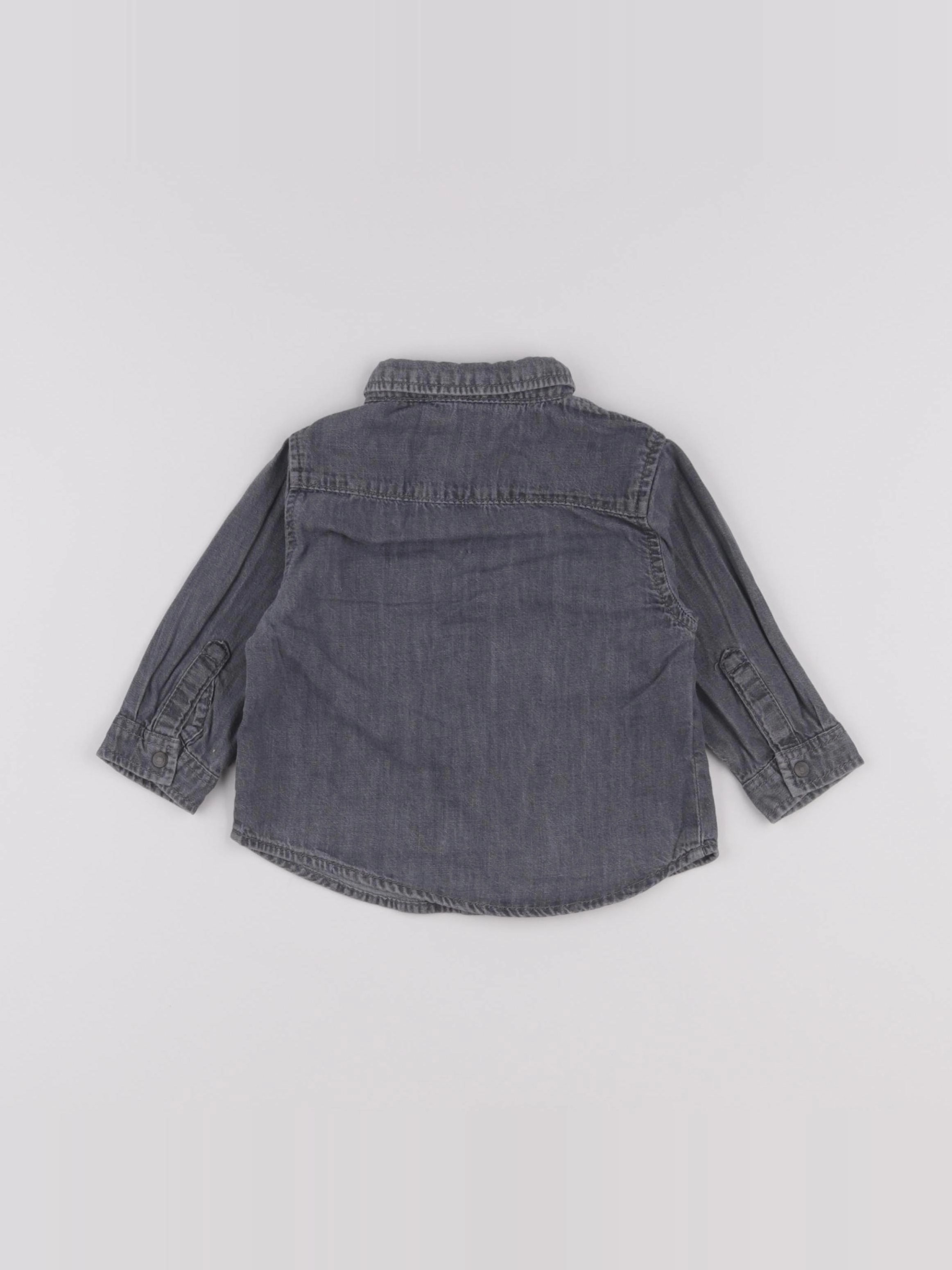 Zara - chemise gris - 6/9 mois