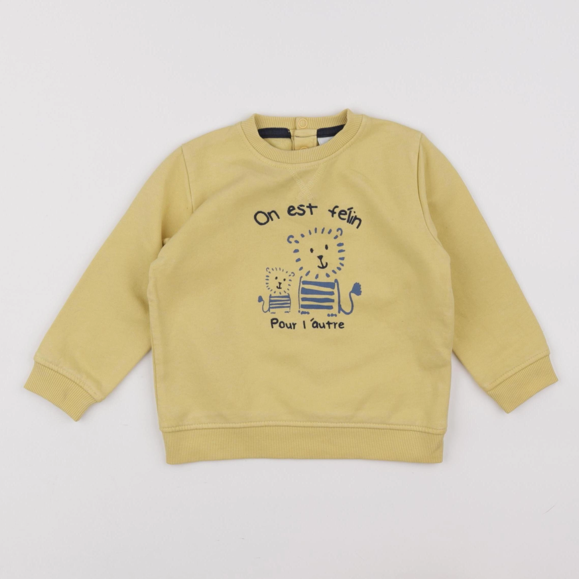 Tape à l'oeil - sweat jaune - 18 mois