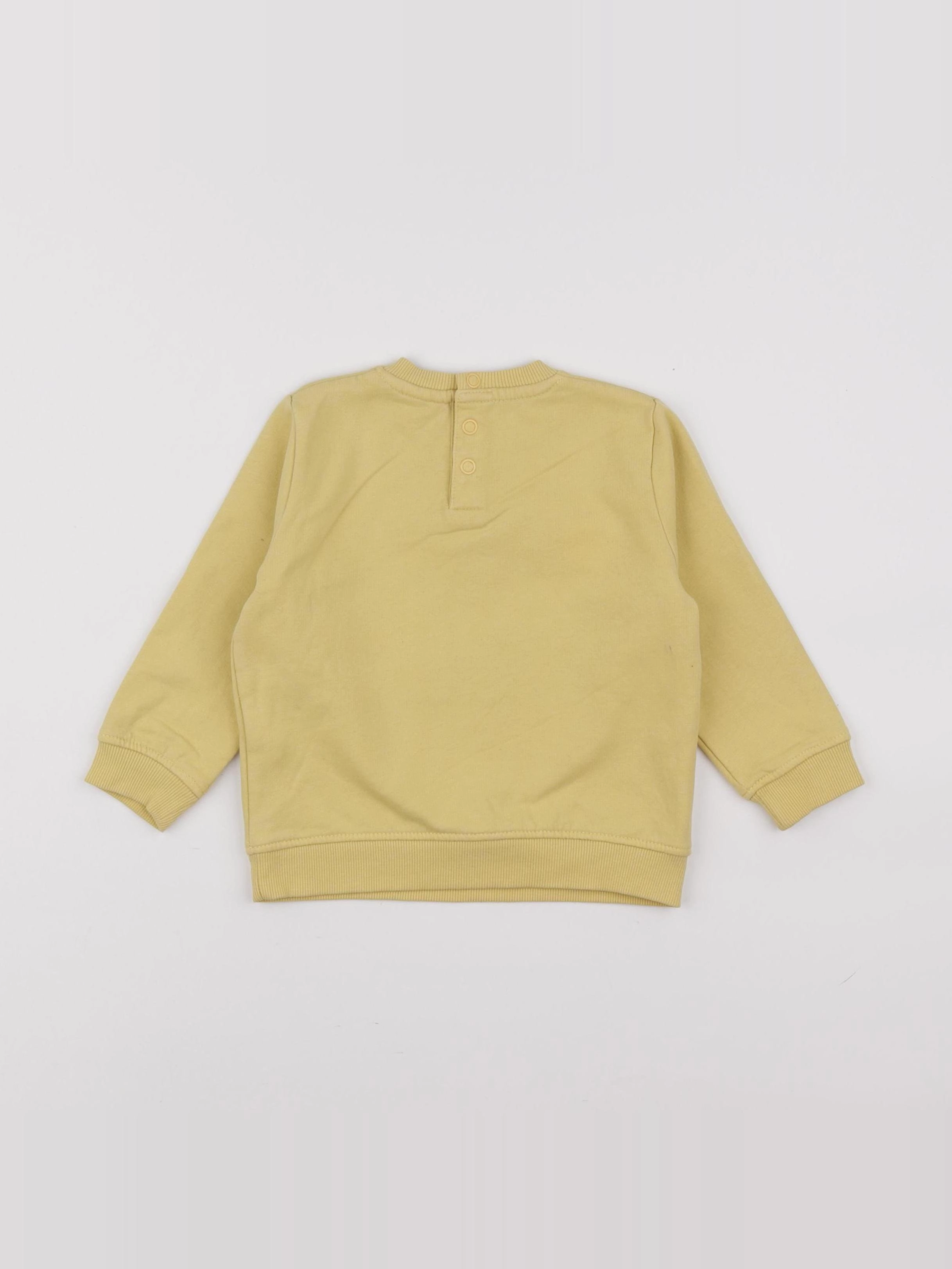Tape à l'oeil - sweat jaune - 18 mois