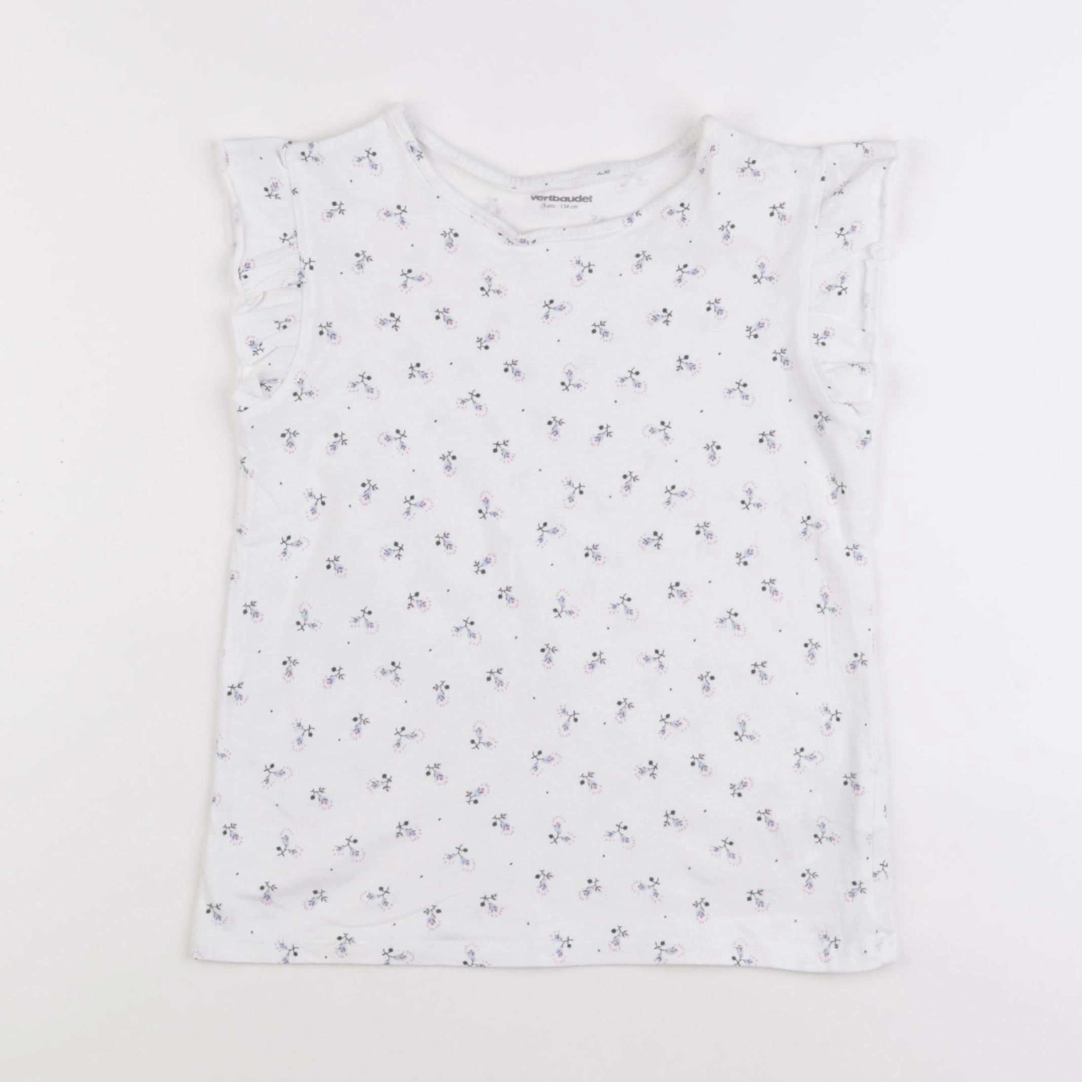 Vertbaudet - tee-shirt blanc - 9 ans