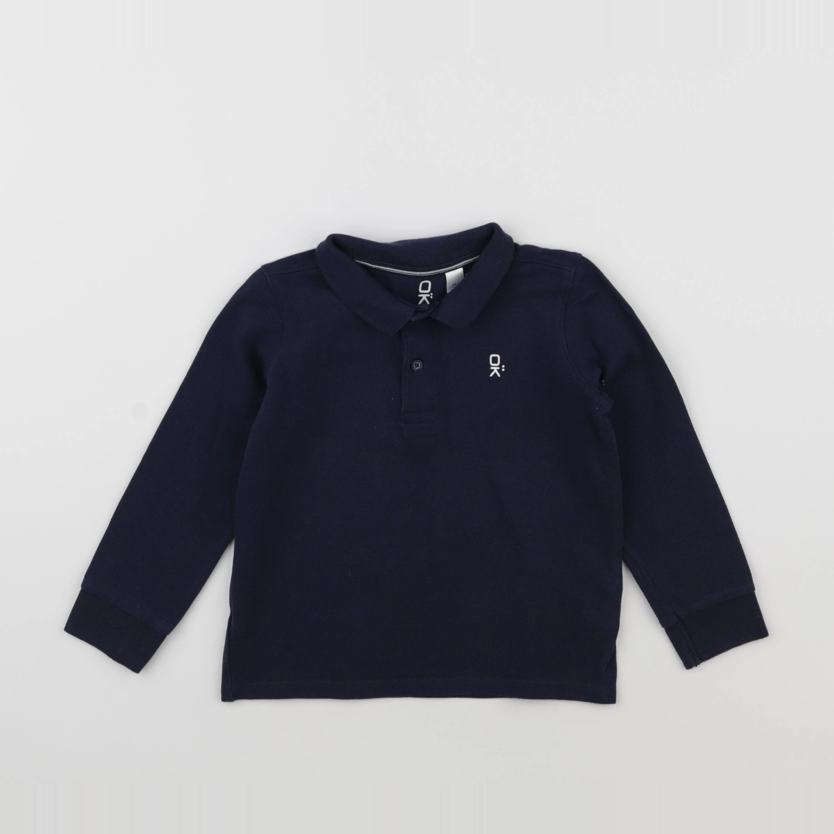 Okaidi - polo bleu - 4 ans