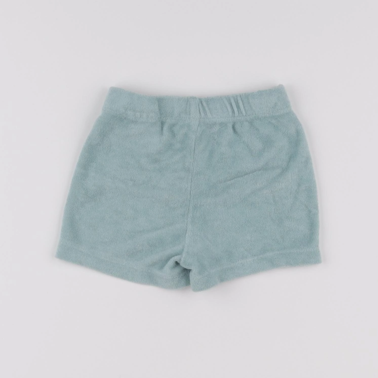 H&M - short éponge bleu, vert - 4/6 mois