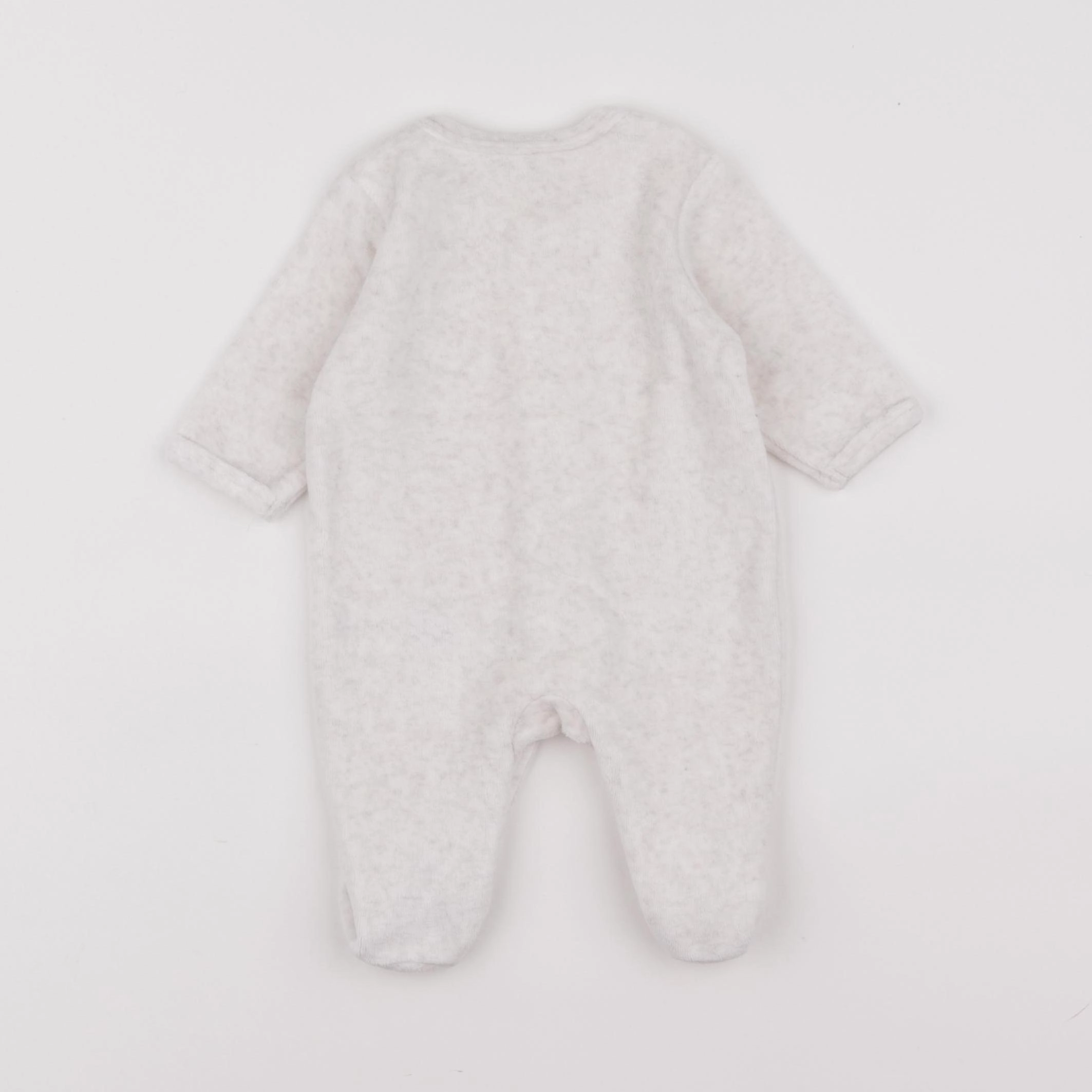 Vertbaudet - pyjama velours beige - 1 mois