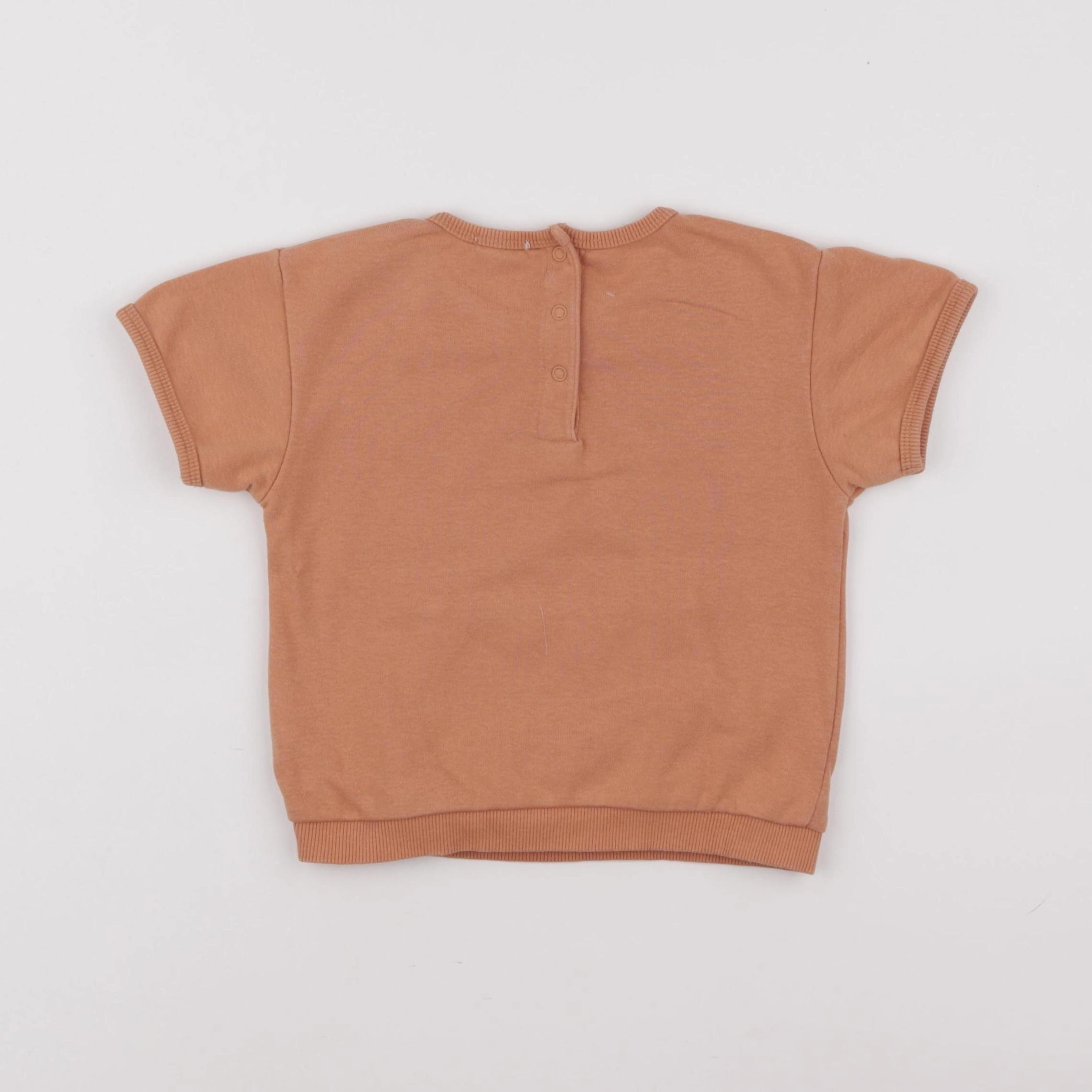 Vertbaudet - sweat orange - 24 mois
