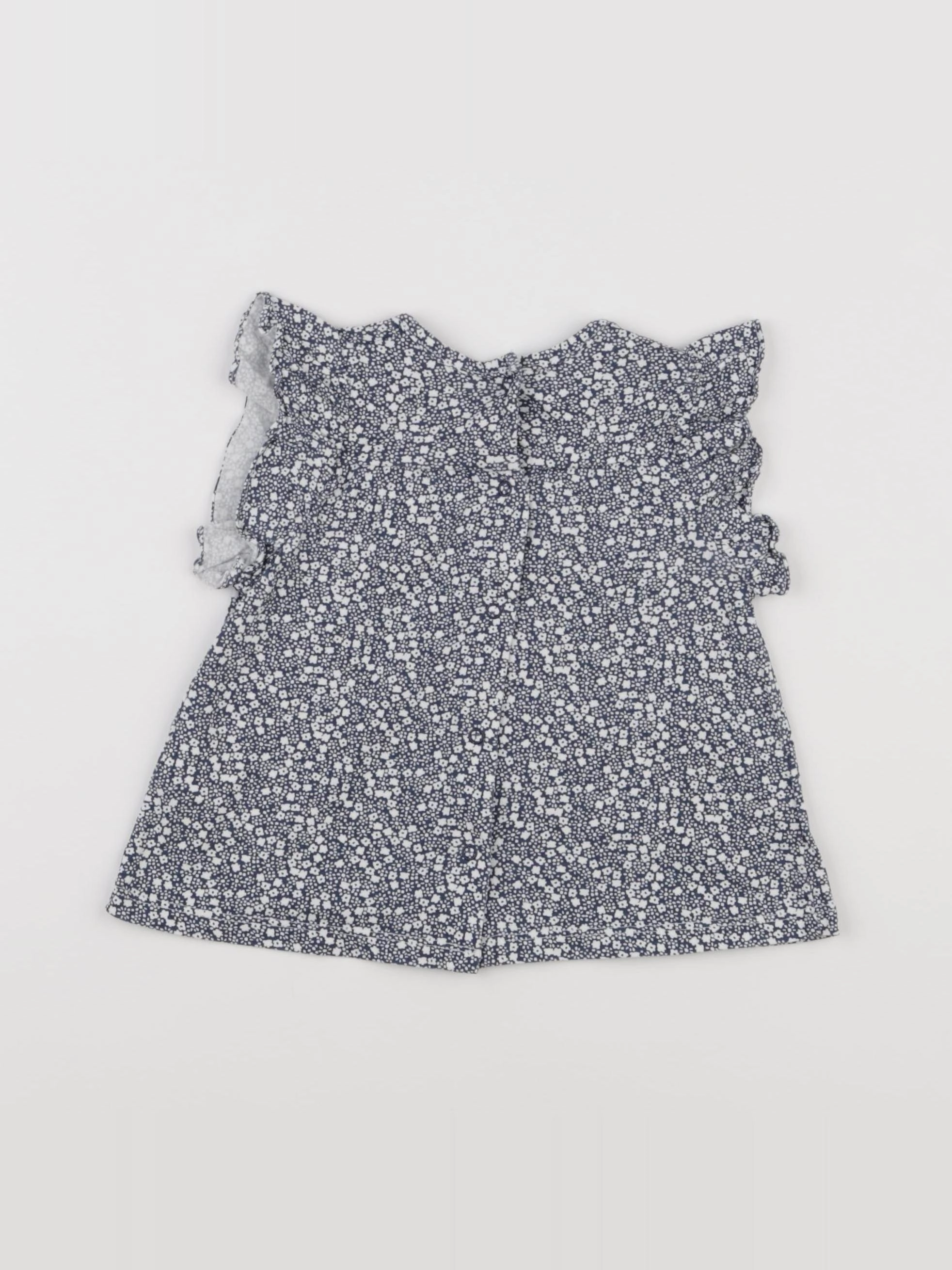 Vertbaudet - tee-shirt bleu, blanc - 24 mois