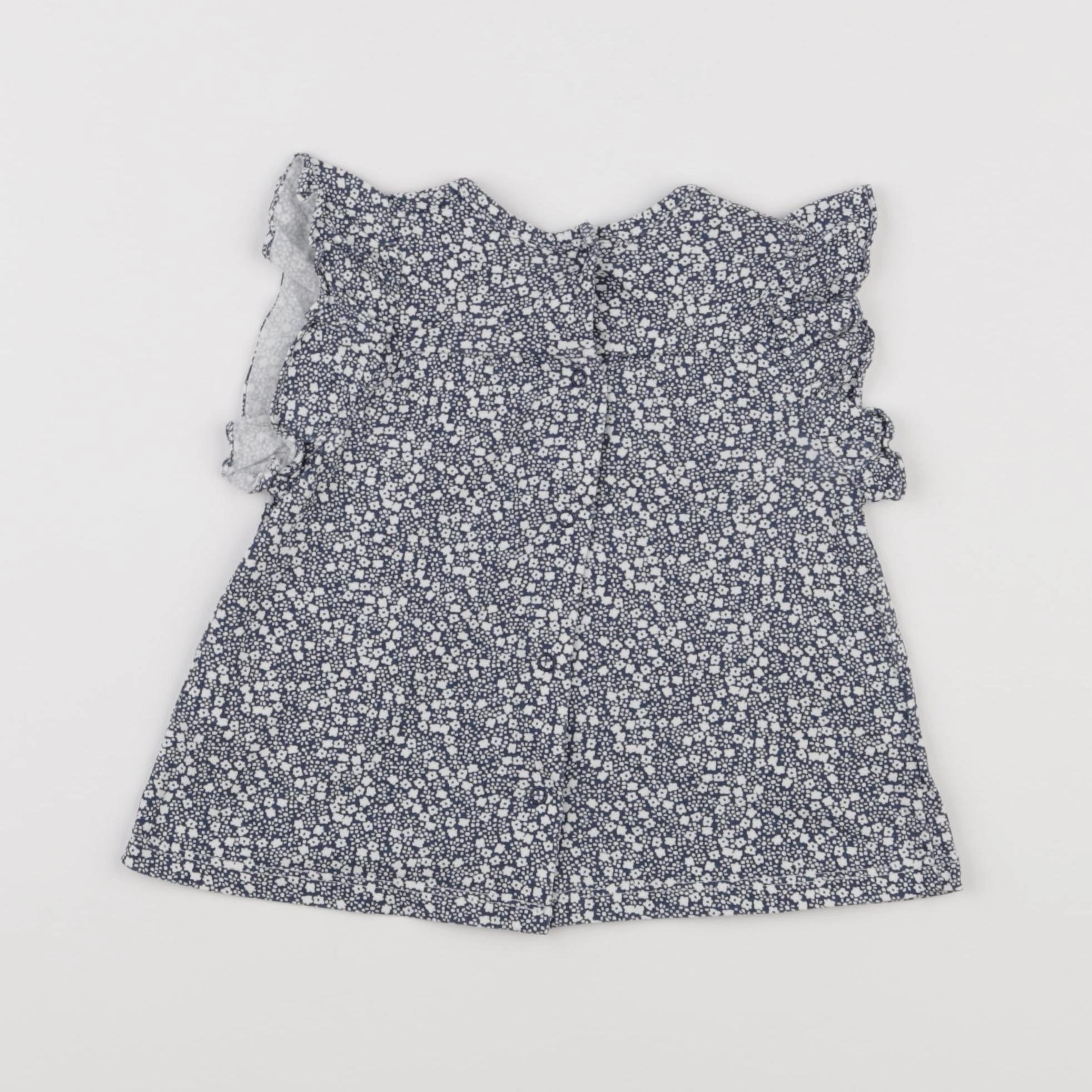 Vertbaudet - tee-shirt bleu, blanc - 24 mois