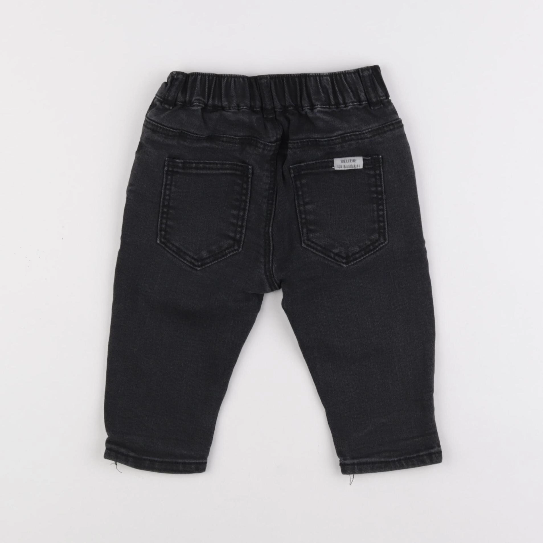 Zara - jean noir - 6/9 mois